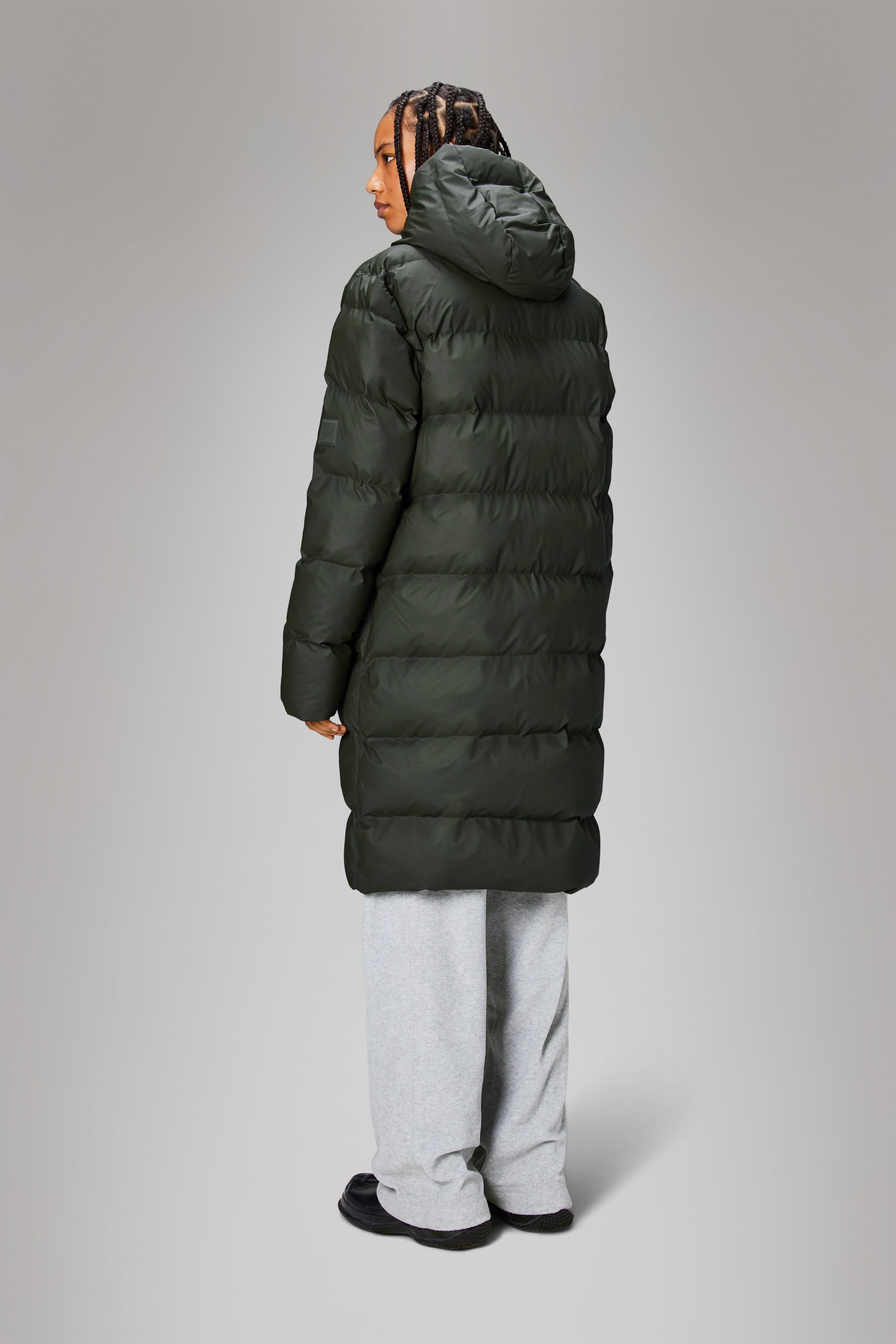 Rains Alta Longer Puffer Jacket Jackets 03 Green