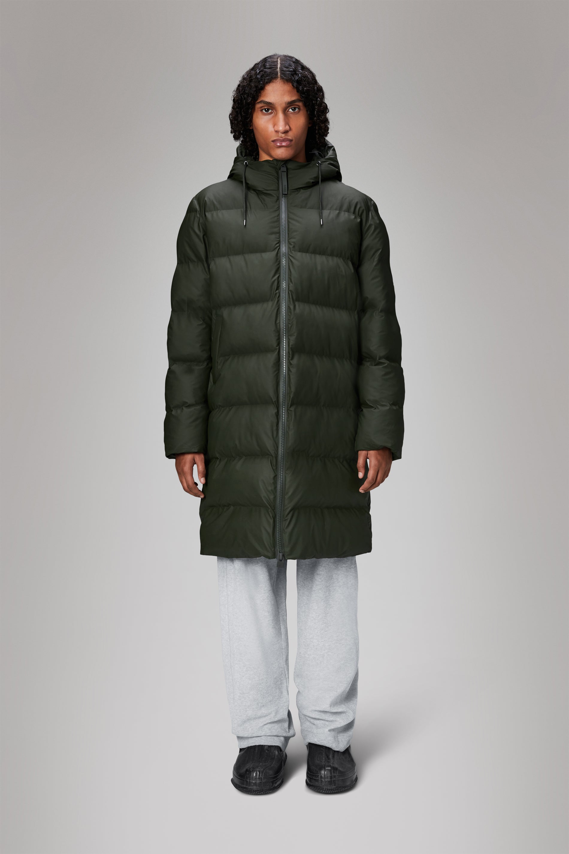 Rains Alta Longer Puffer Jacket Jackets 03 Green