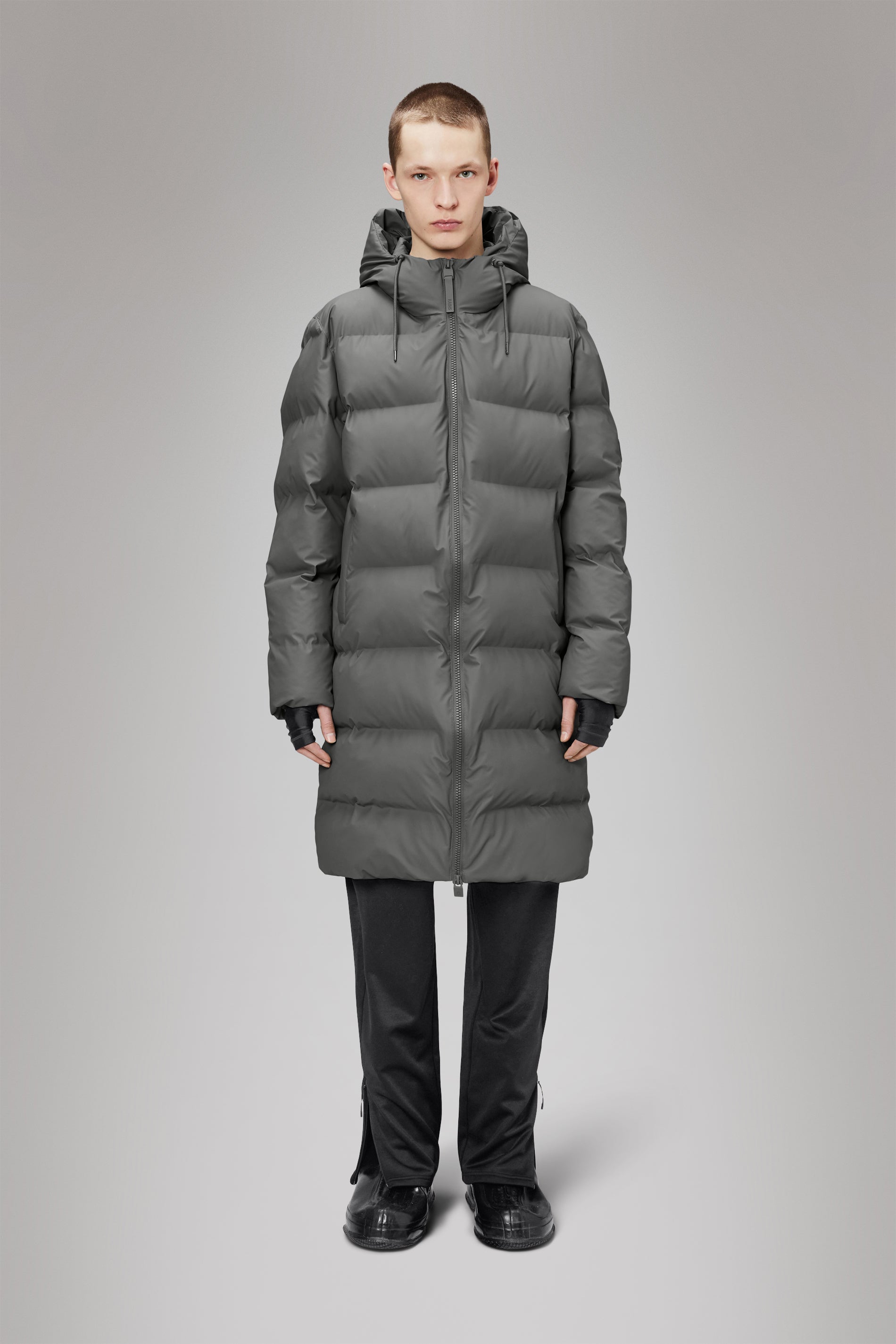 Rains Alta Longer Puffer Jacket Jackets 13 Grey