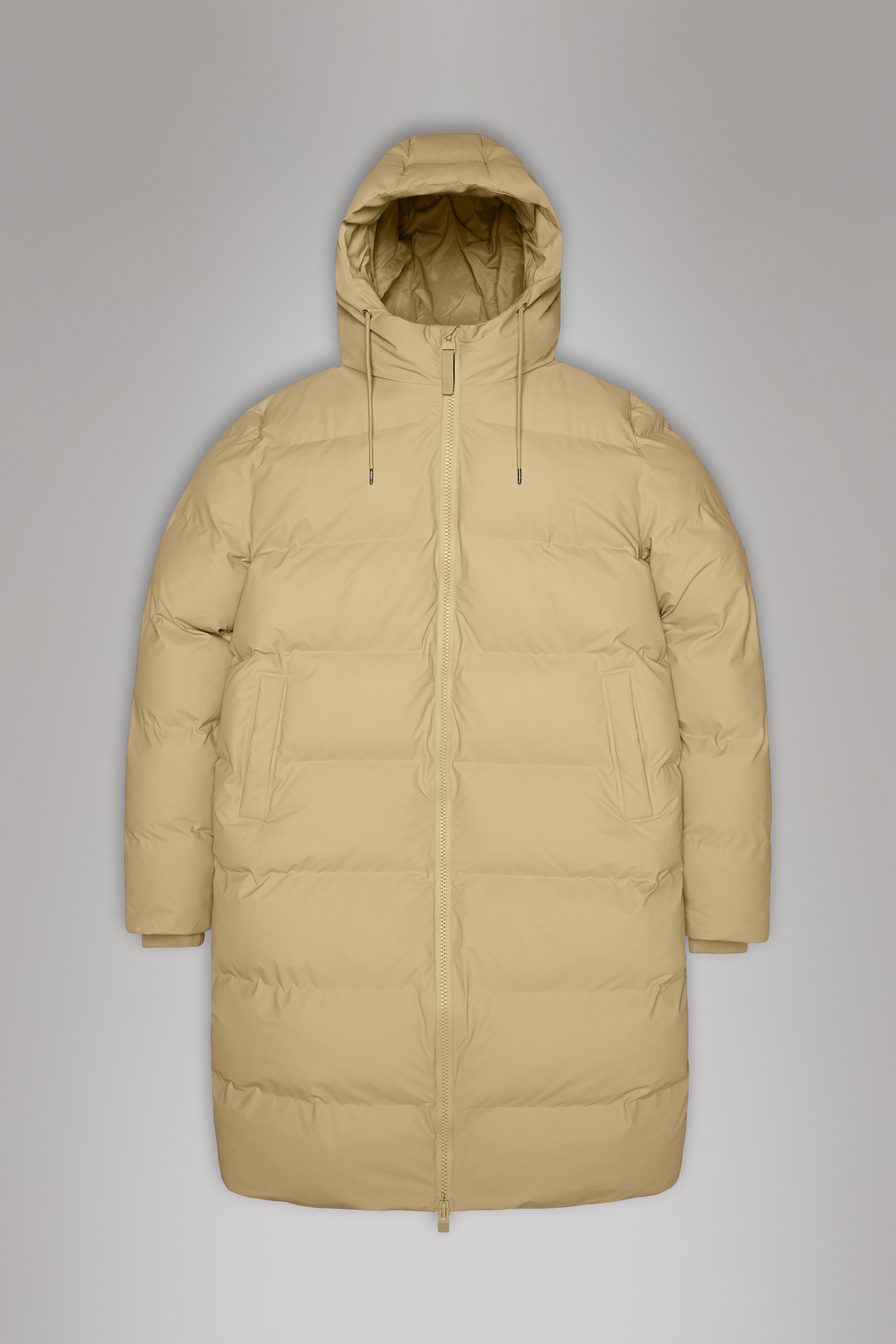 Rains Alta Longer Puffer Jacket Jackets 24 Sand