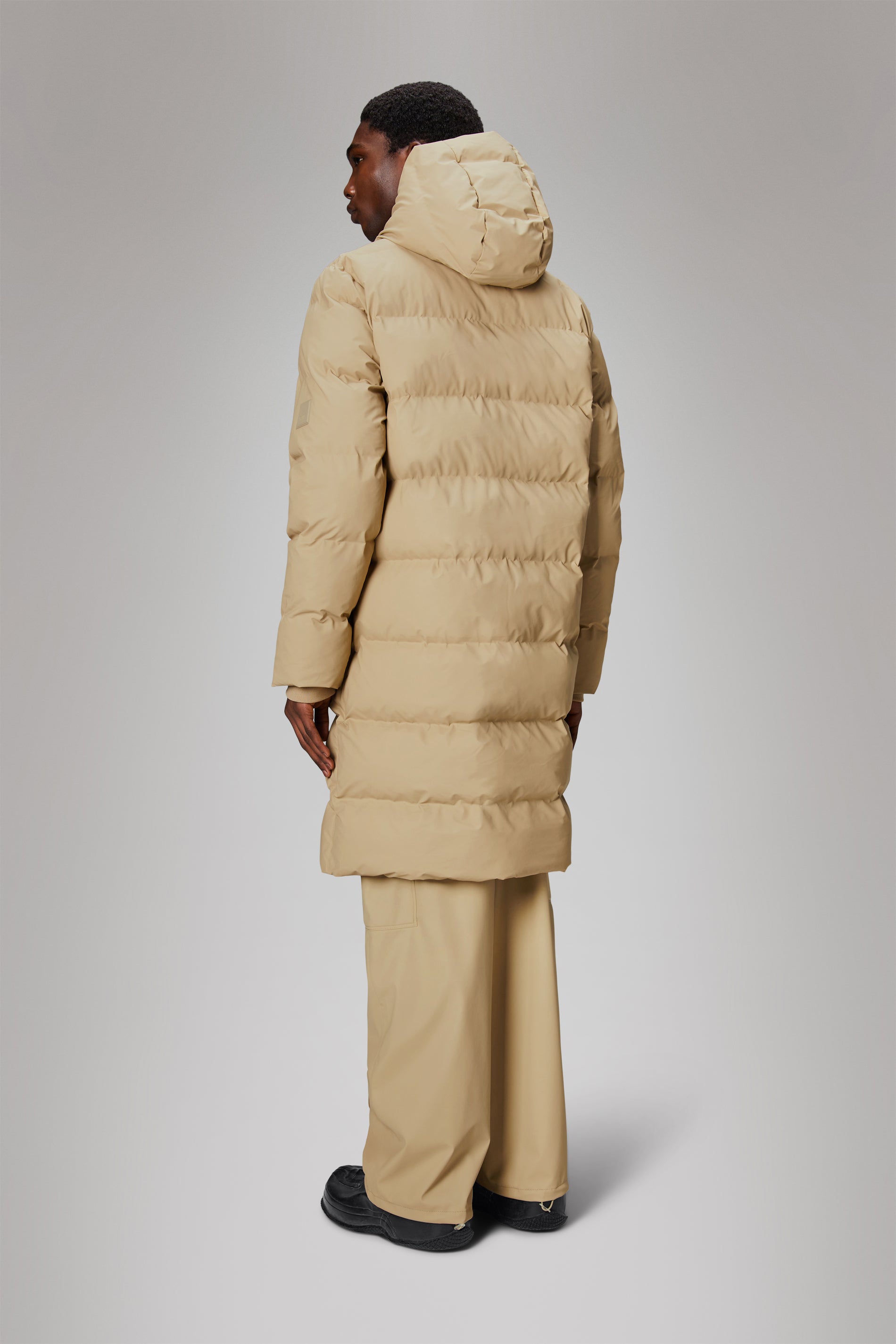 Rains Alta Longer Puffer Jacket Jackets 24 Sand