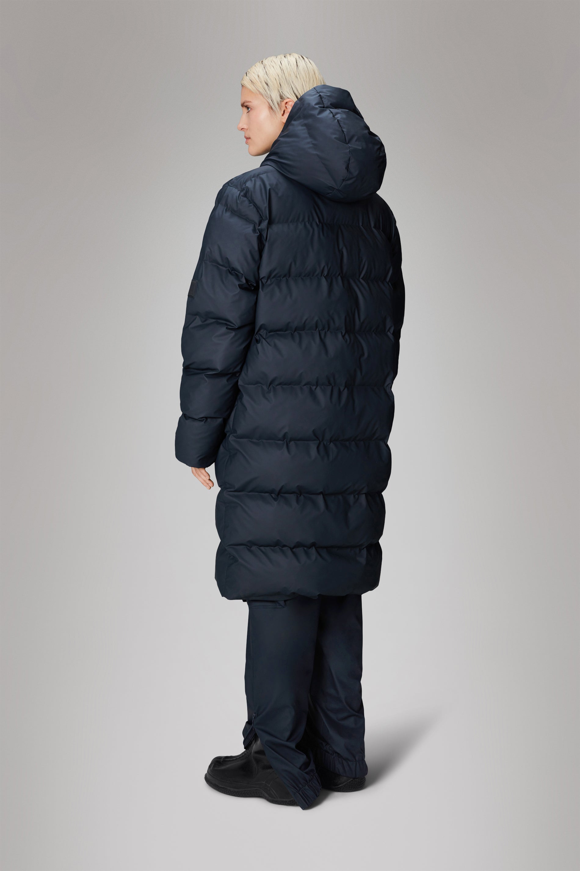 Rains Alta Longer Puffer Jacket Jackets 47 Navy
