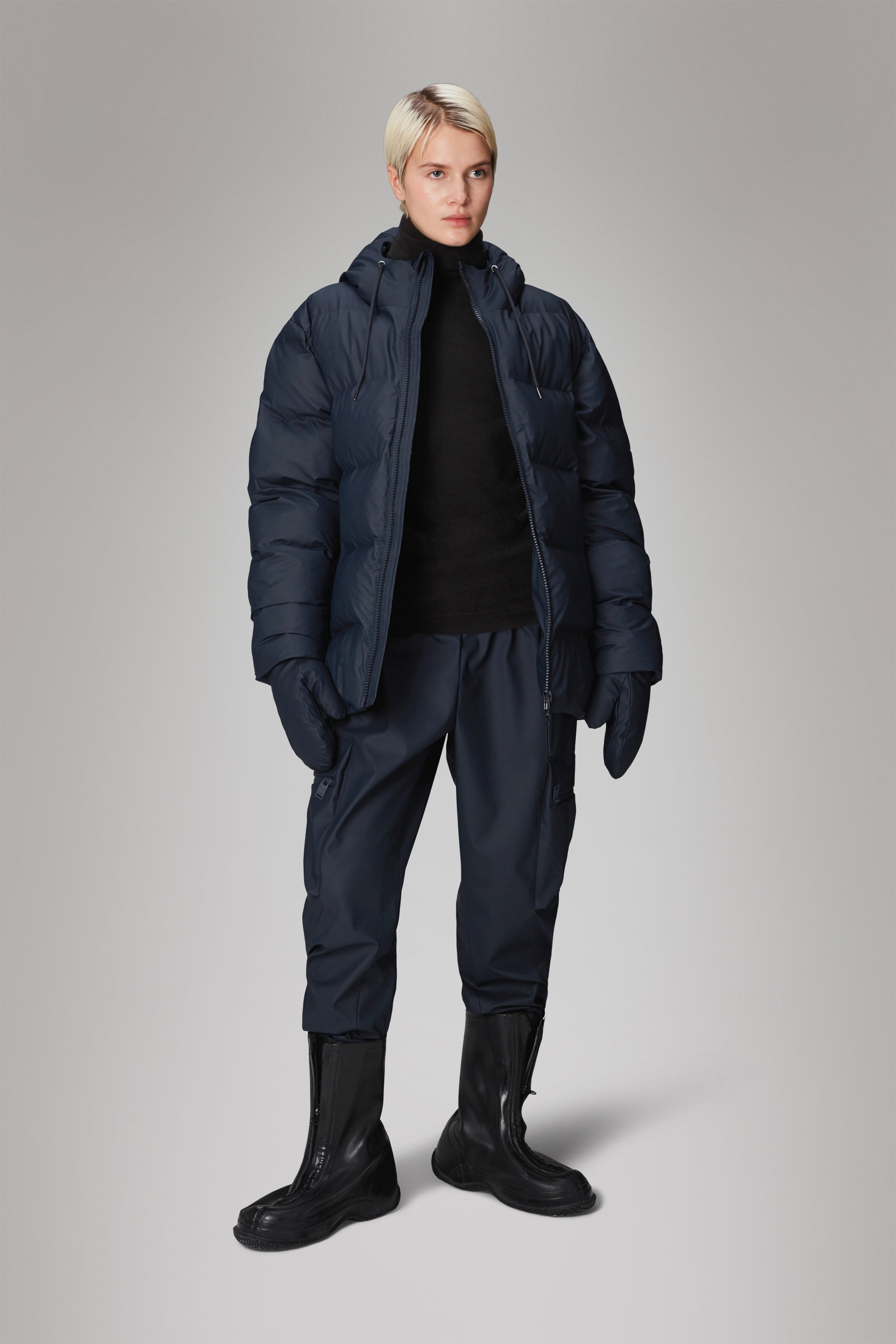 Rains Alta Puffer Jacket Jackets 47 Navy