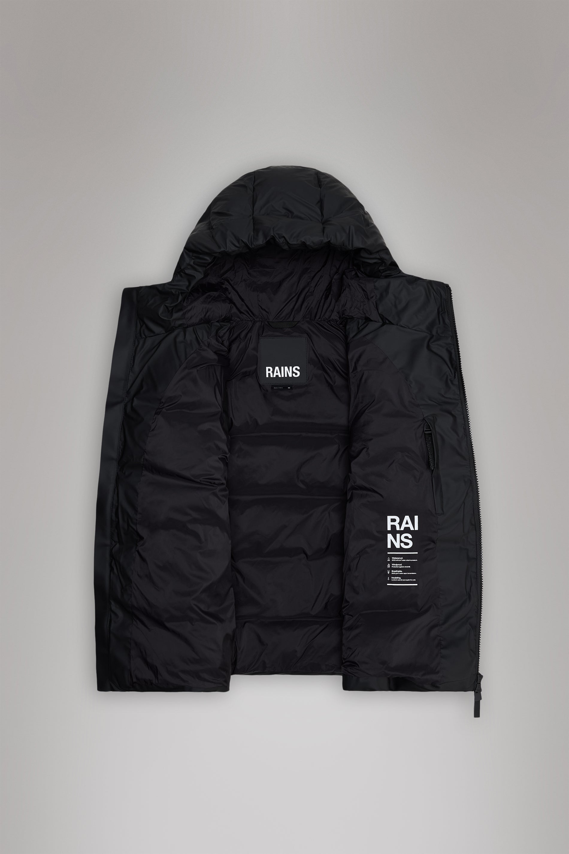 Rains Alta Puffer Vest Vests 01 Black