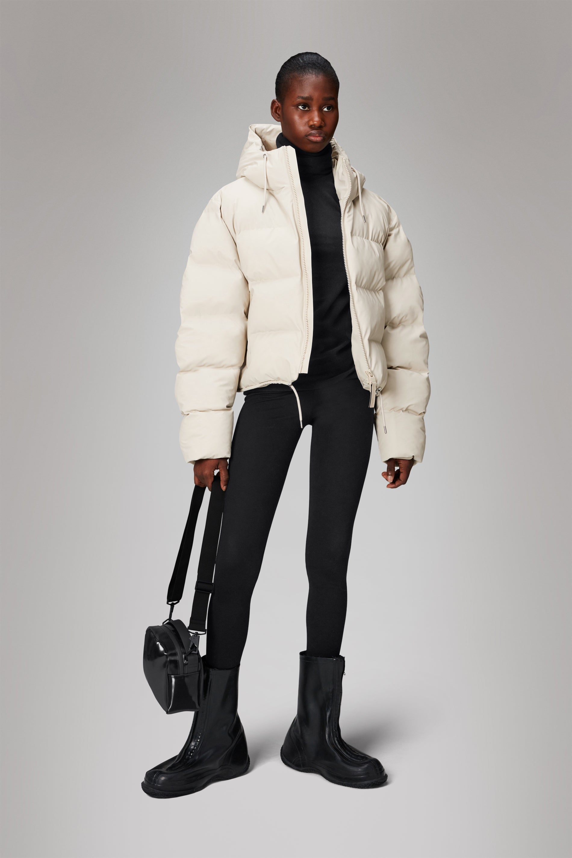 Rains Alta Short Puffer Jacket Jackets 26 Dune