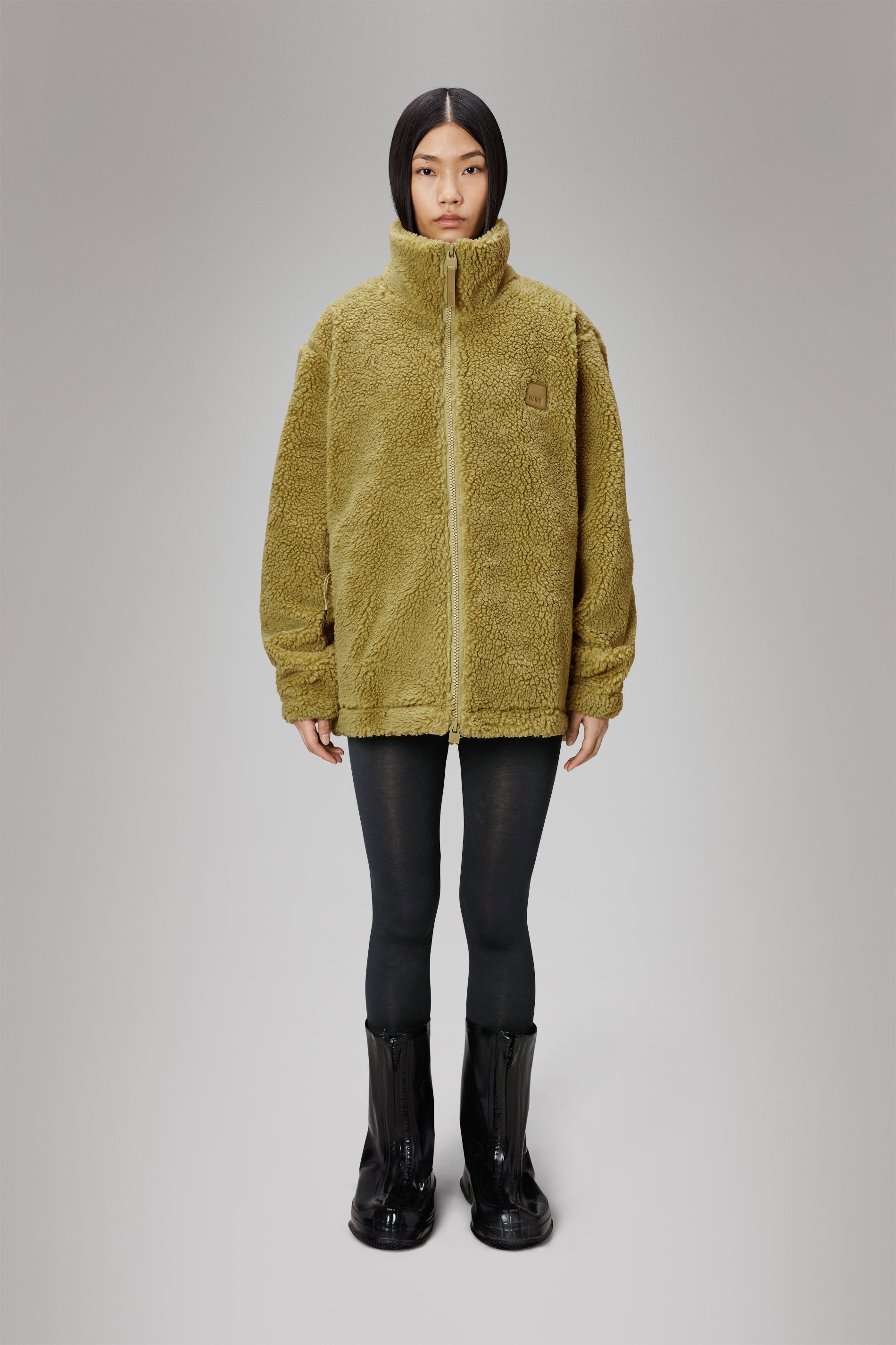 Rains Kofu Fleece Jacket Jackets 44 Khaki