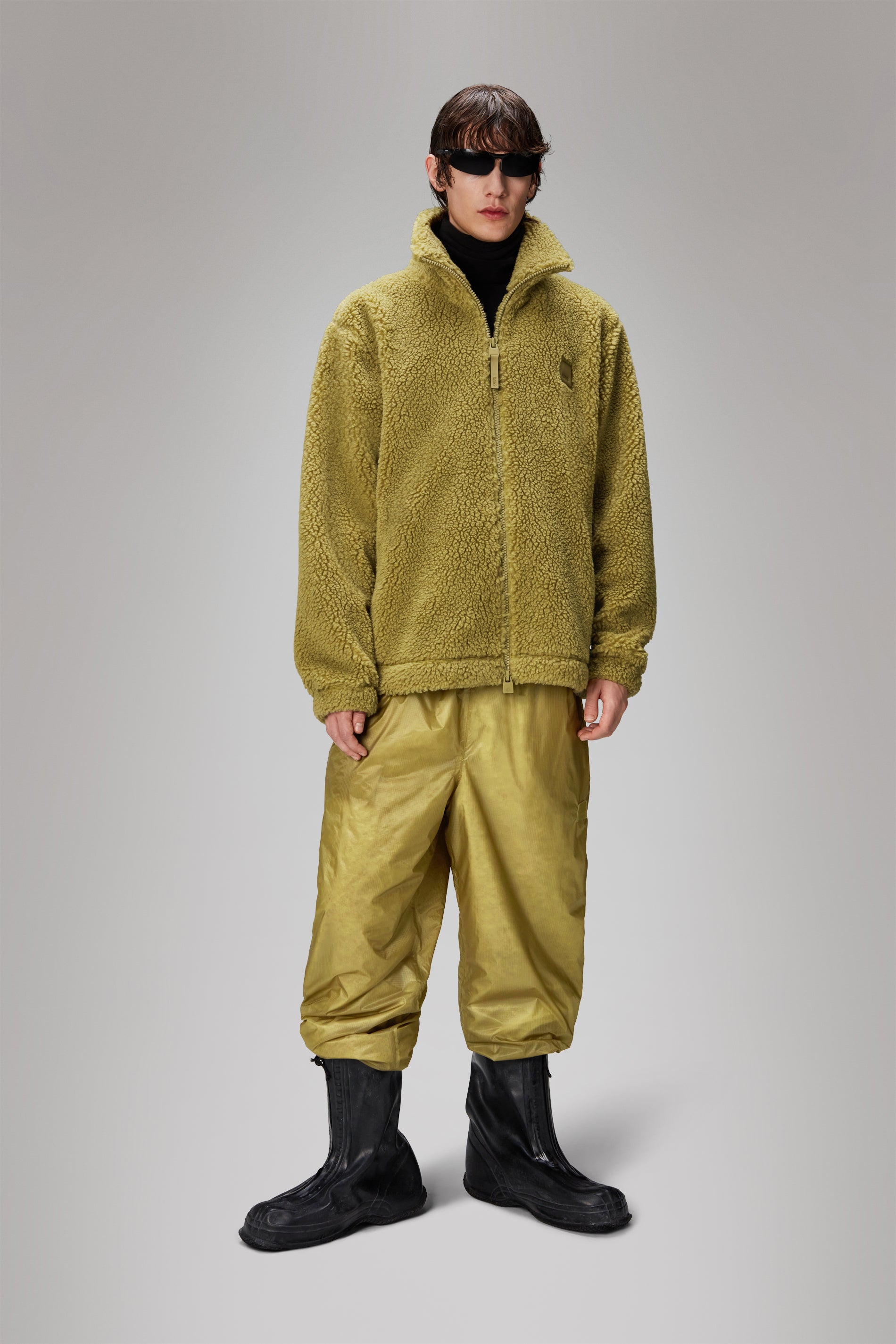 Rains Kofu Fleece Jacket Jackets 44 Khaki