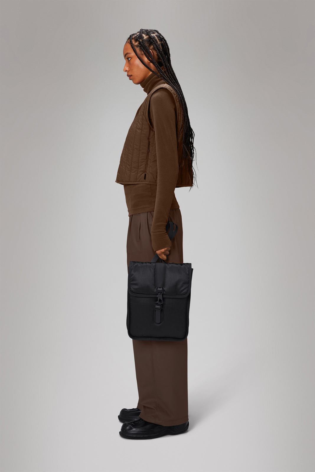 Rains Puffed Backpack Micro Backpacks 01 Black