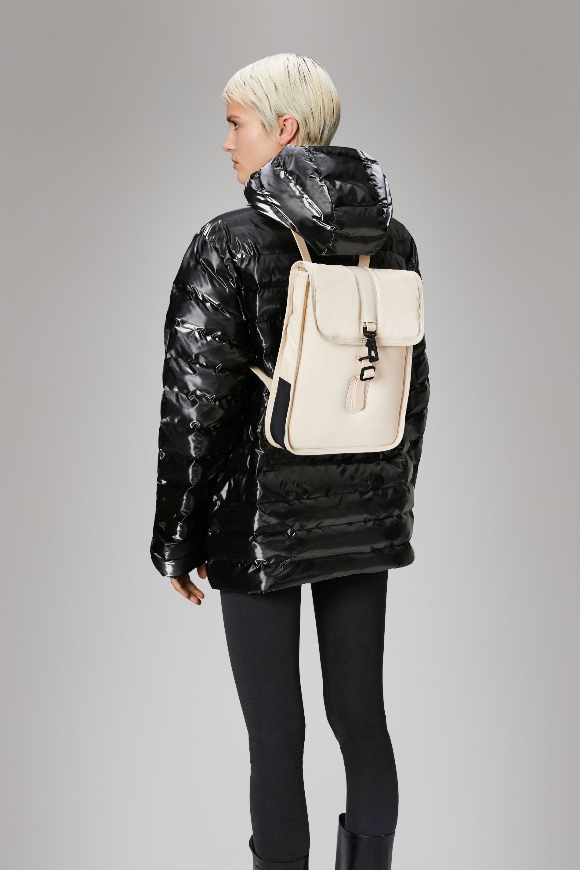Rains Puffed Backpack Micro Backpacks 26 Dune