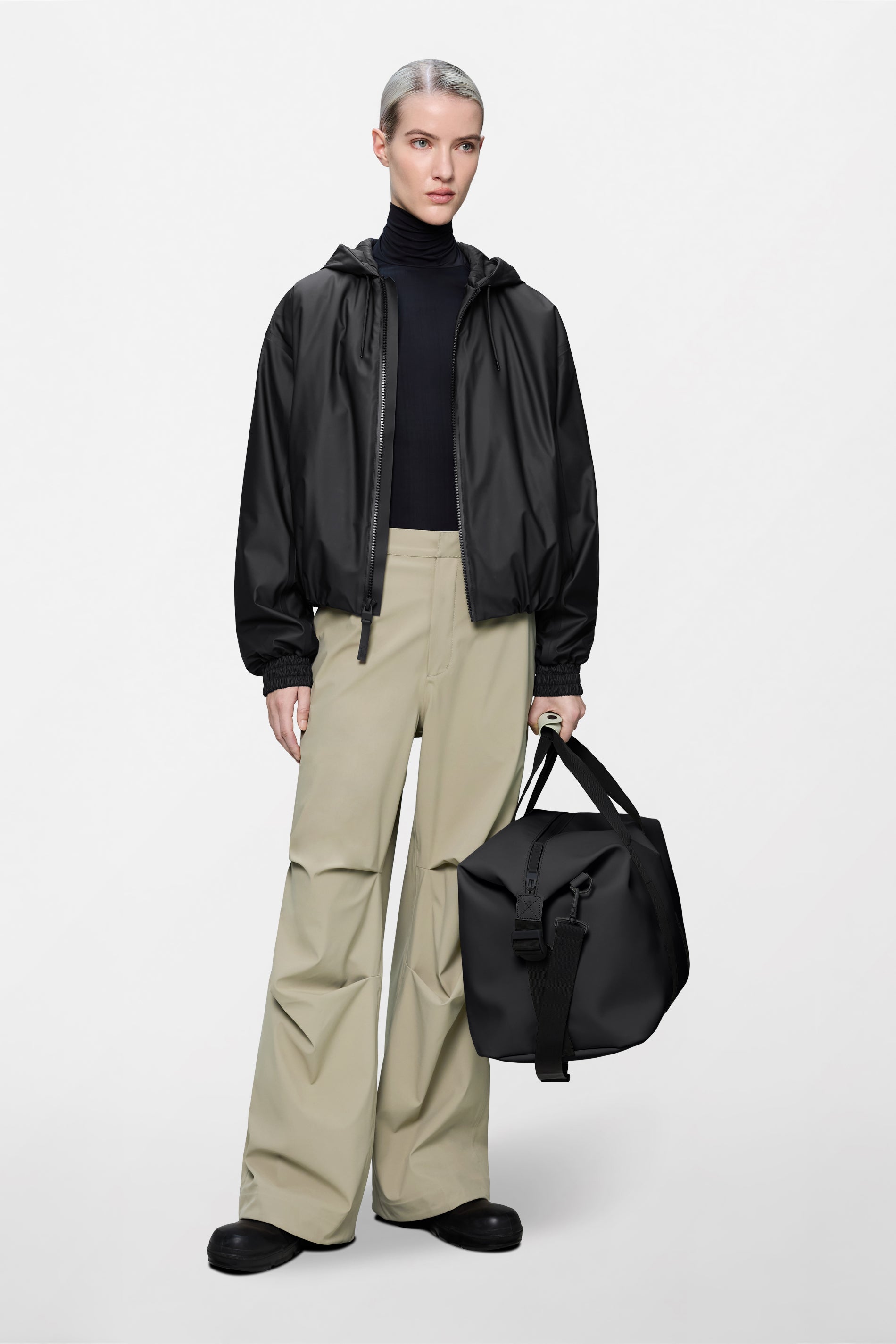 RAINS Lohja Insulated Bomber W Jacket Black Jacket