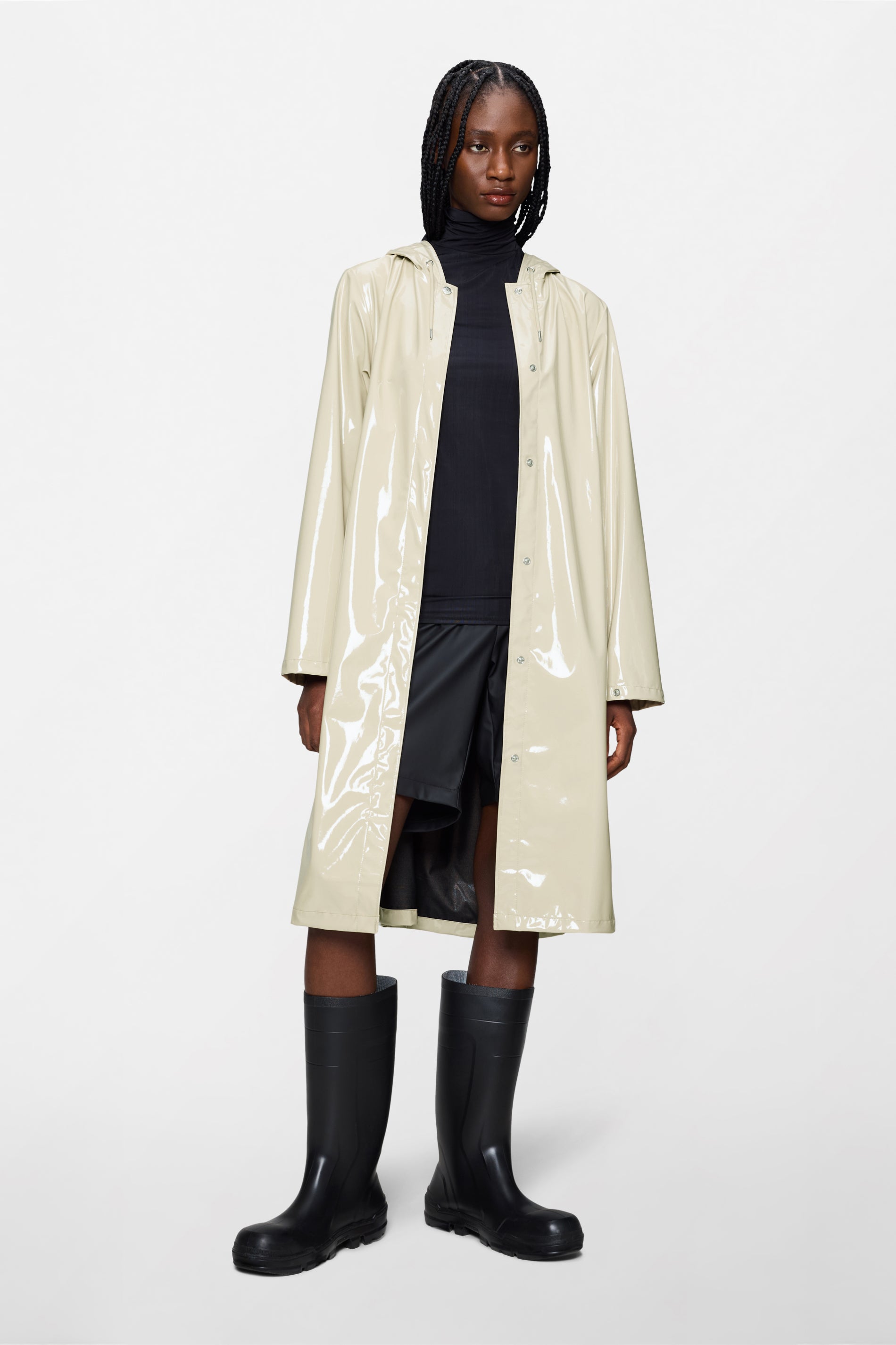 RAINS A-Line Longer W Jacket Shore Jacket