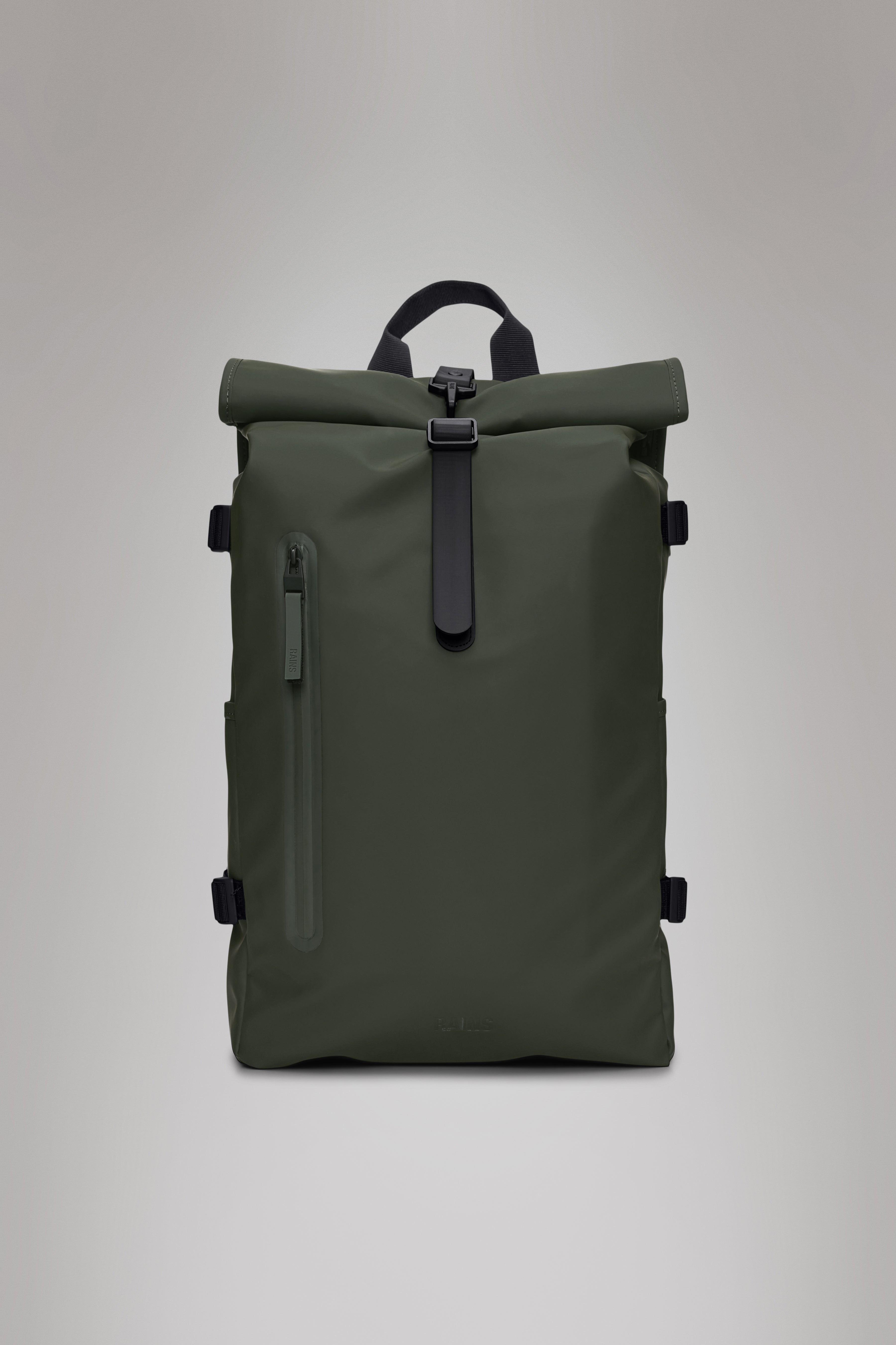RAINS Rolltop Rucksack Large Green Backpack