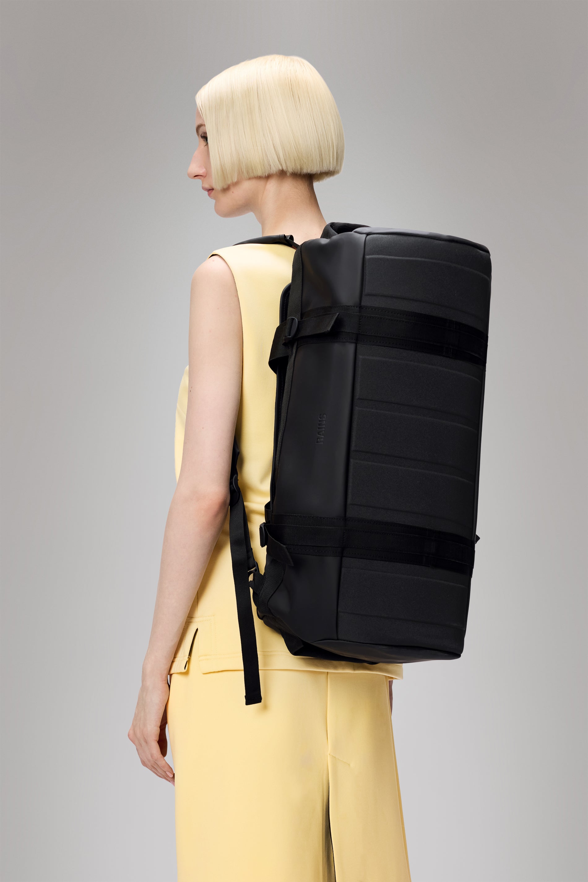 RAINS Texel Duffel Bag Small Black Duffel