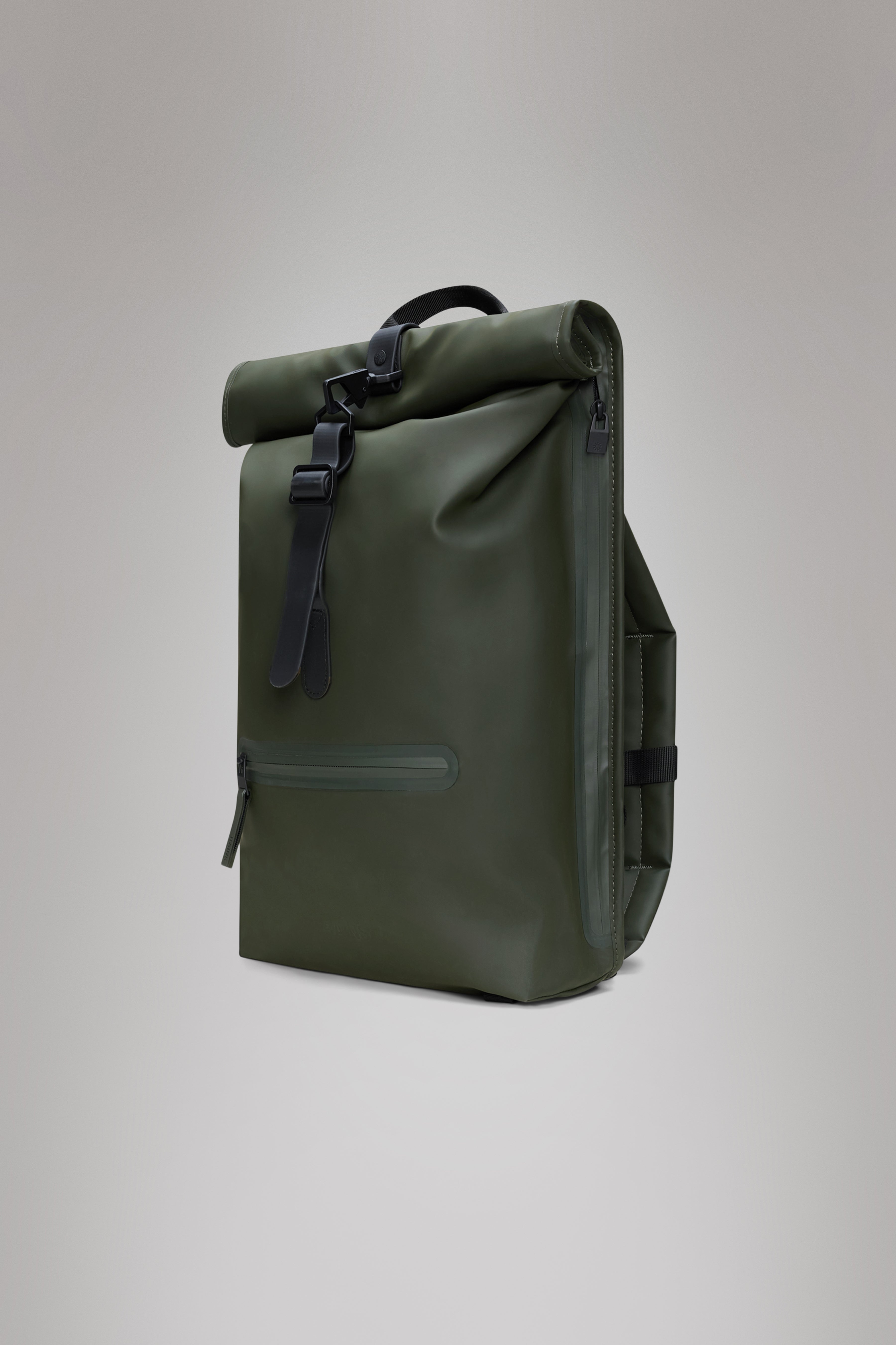 RAINS Rolltop Rucksack Green Backpack