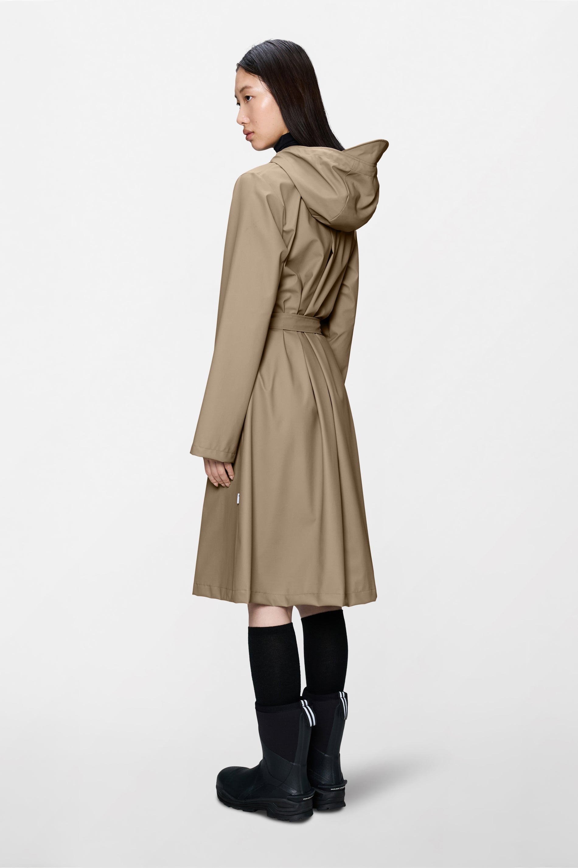 RAINS A-Line Longer W Jacket Beige Jacket