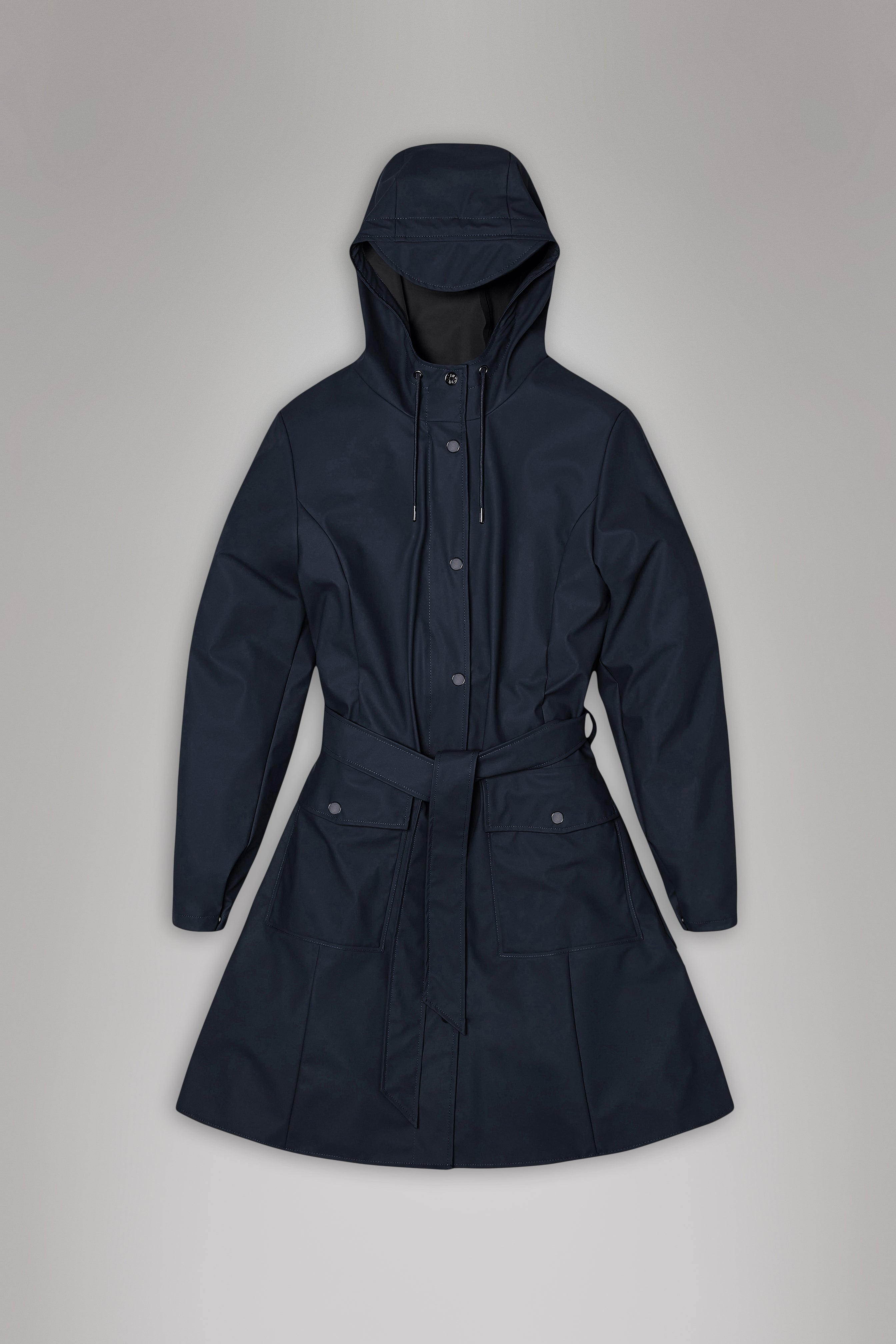 RAINS Curve Long Jacket
Navy Jacket