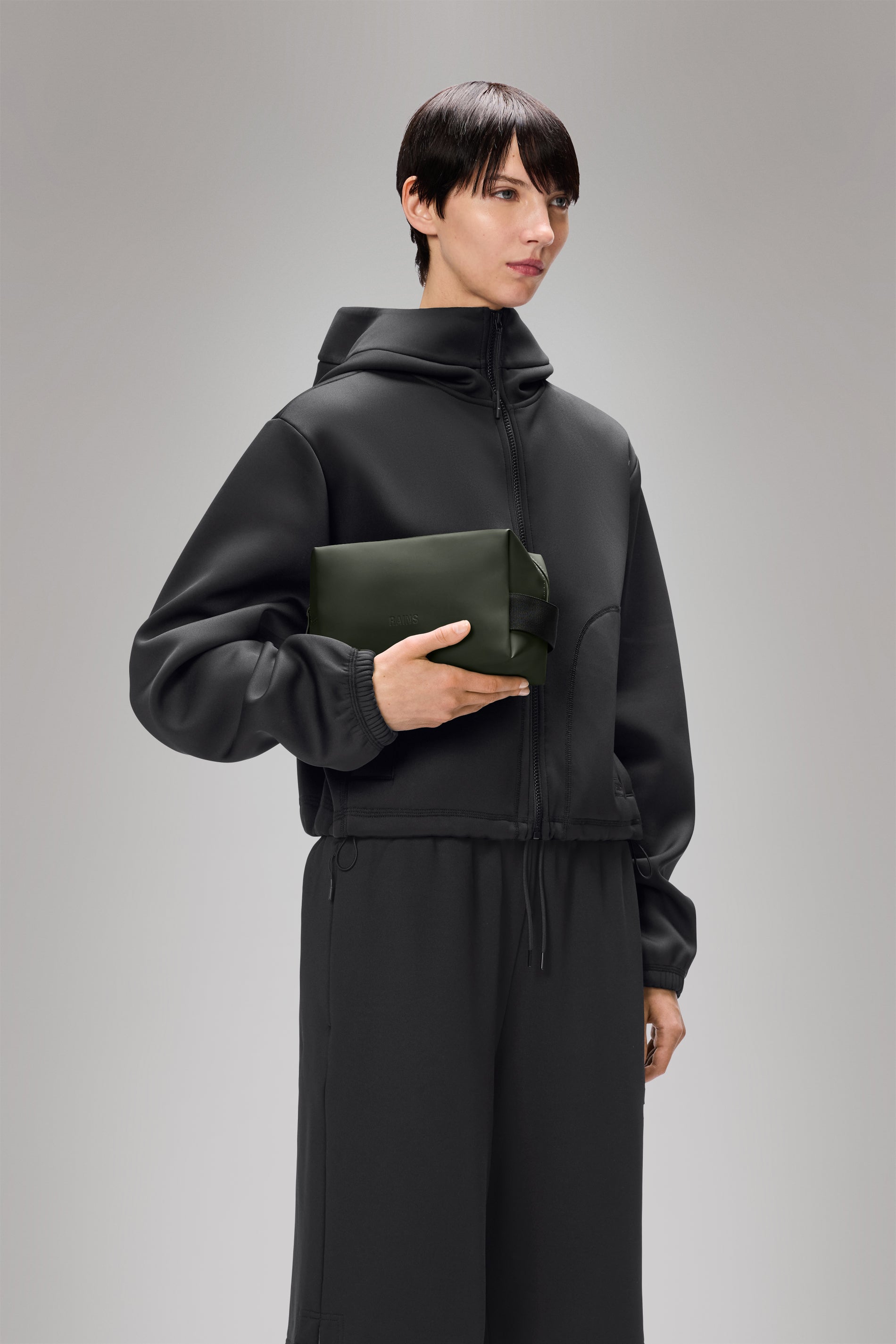 RAINS Wash Bag Small Green Wash Bag