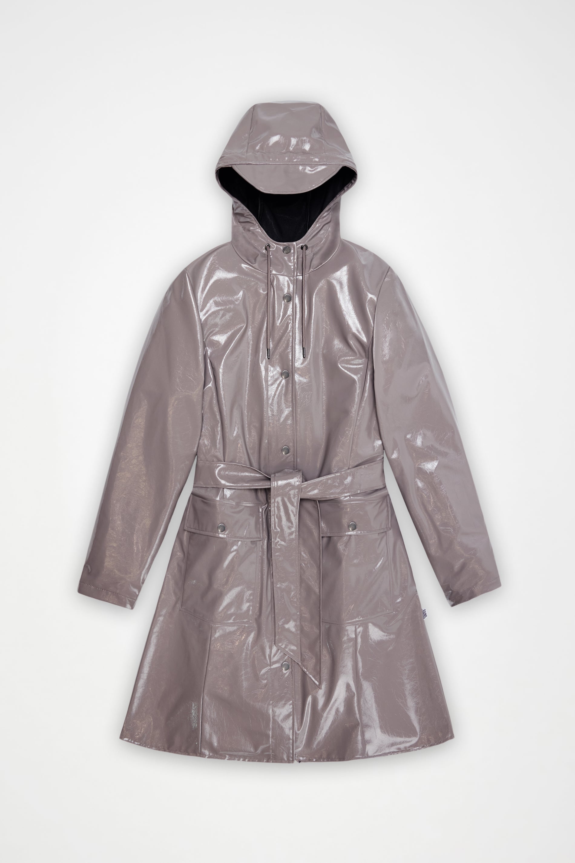 RAINS Curve Long Jacket Cinder Glaze Jacket