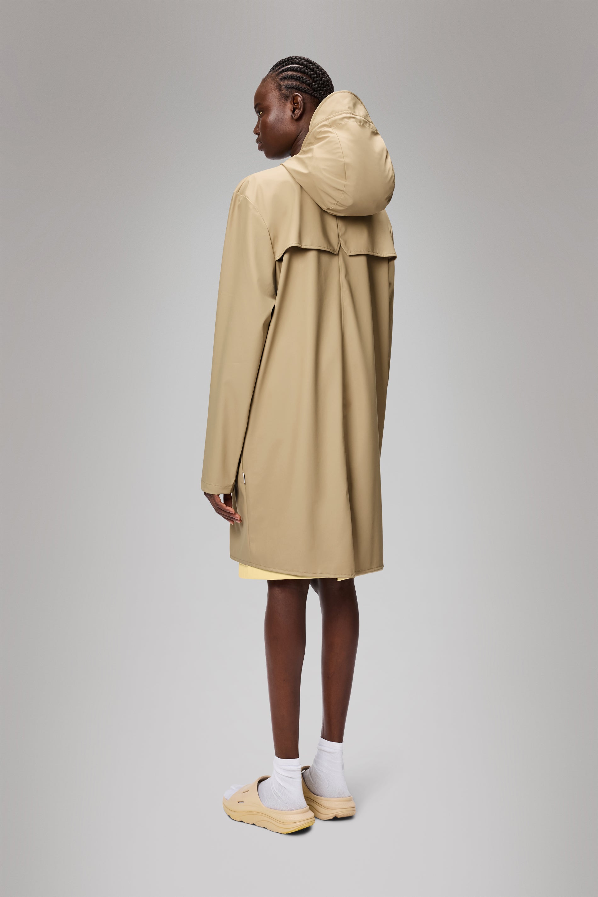 RAINS Long Jacket Sand Jacket