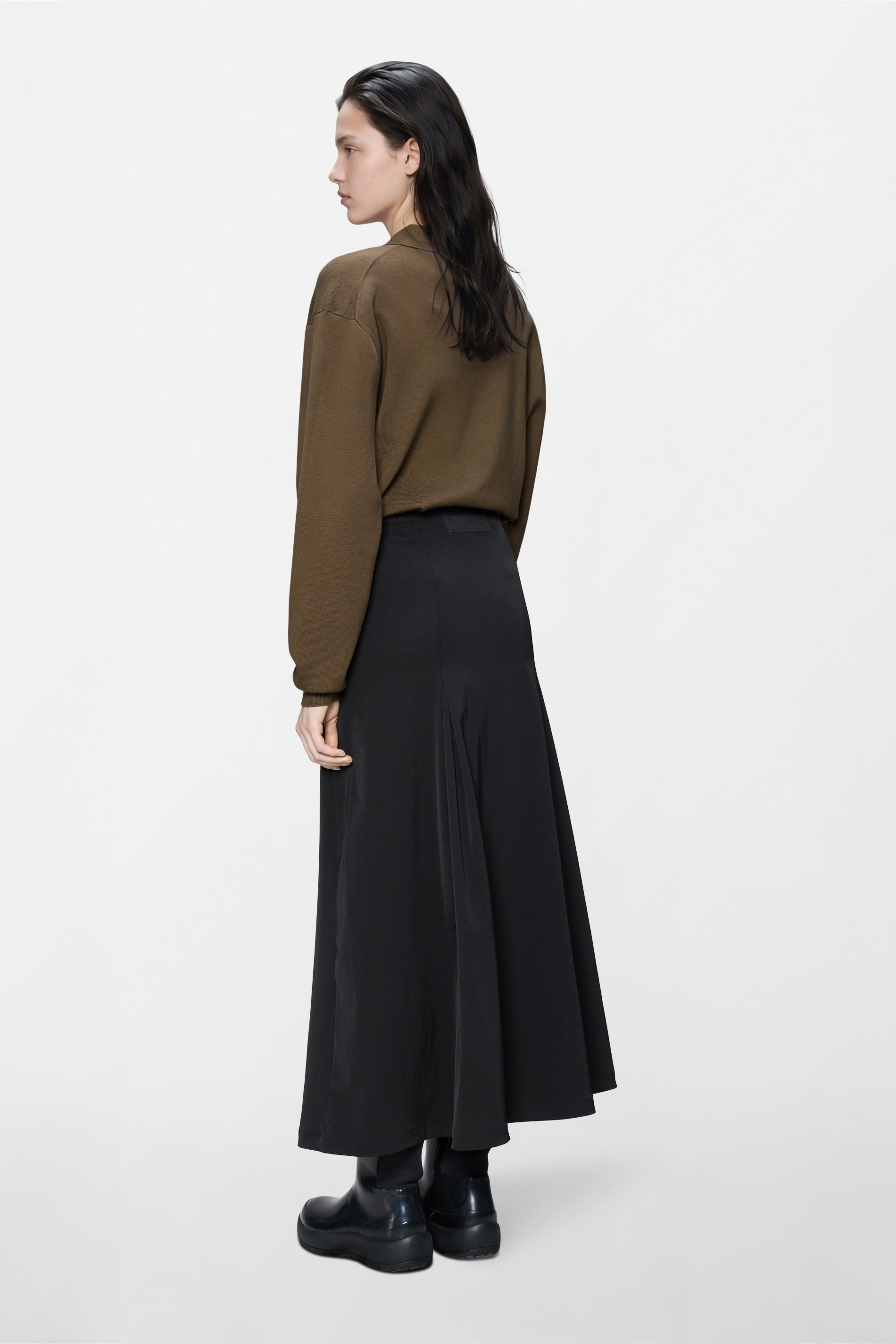 RAINS Tech Woven Skirt W Black Skirt