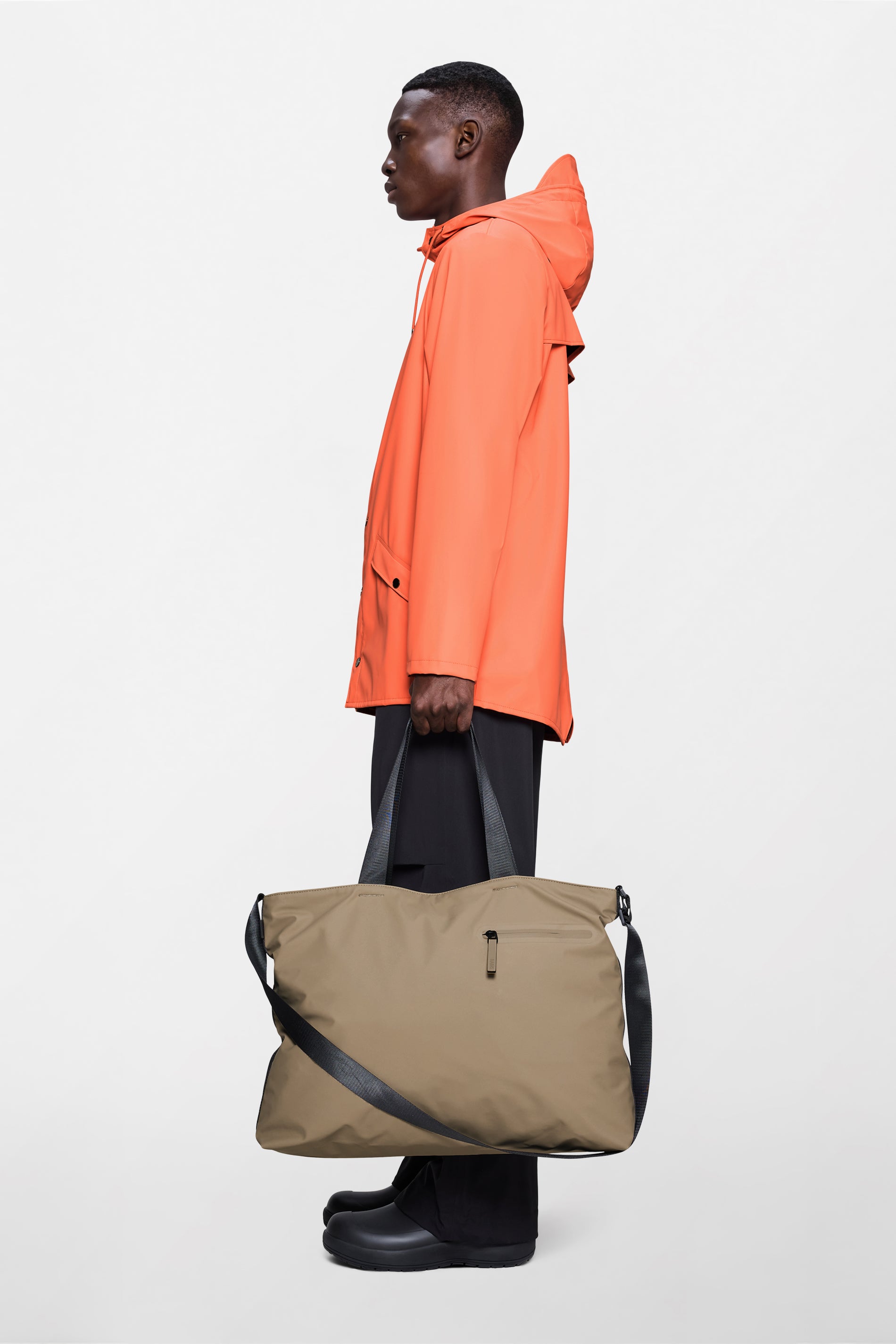 RAINS Dash Messenger Tote Bag Beige