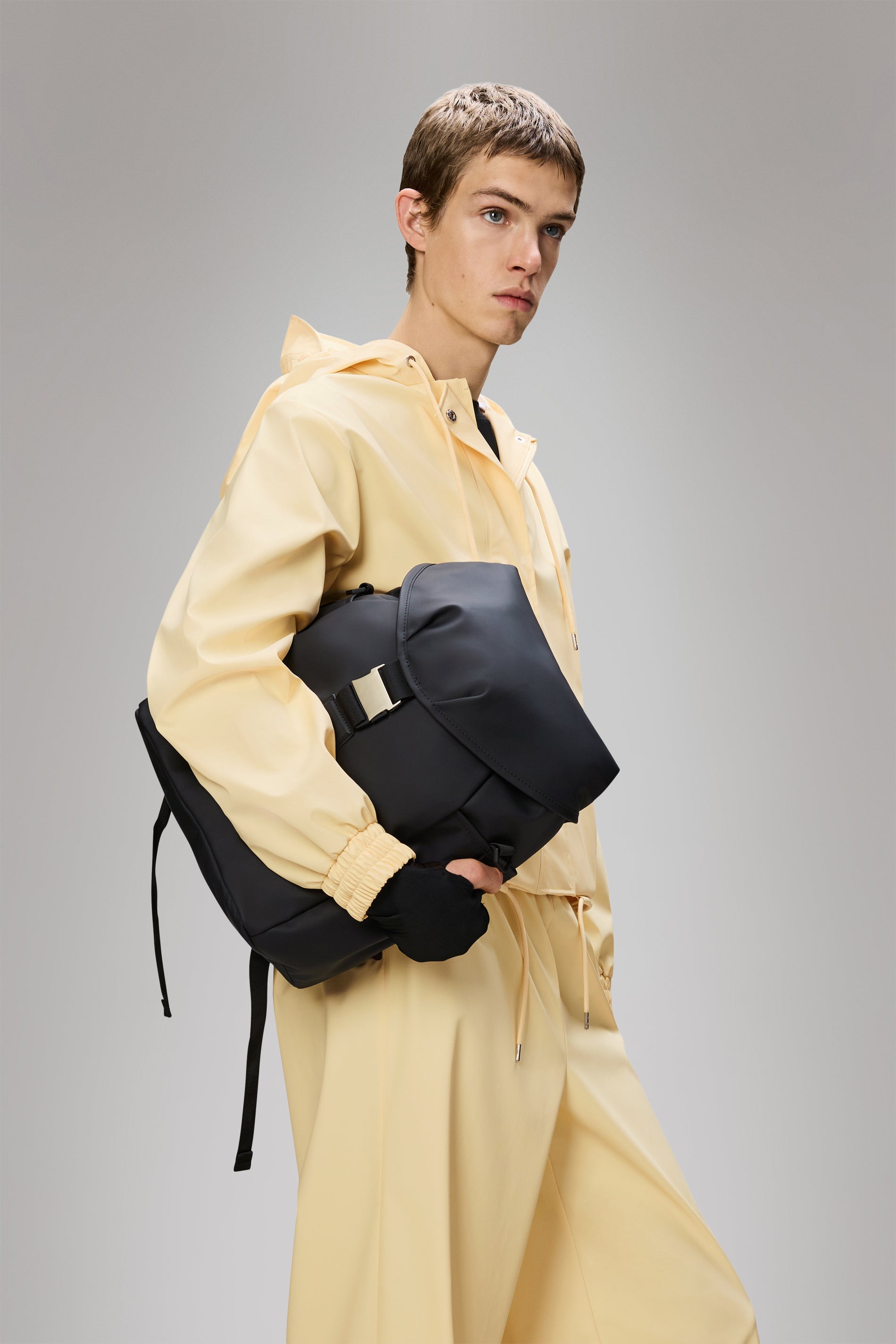 RAINS Valera Bucket Backpack Black Backpack