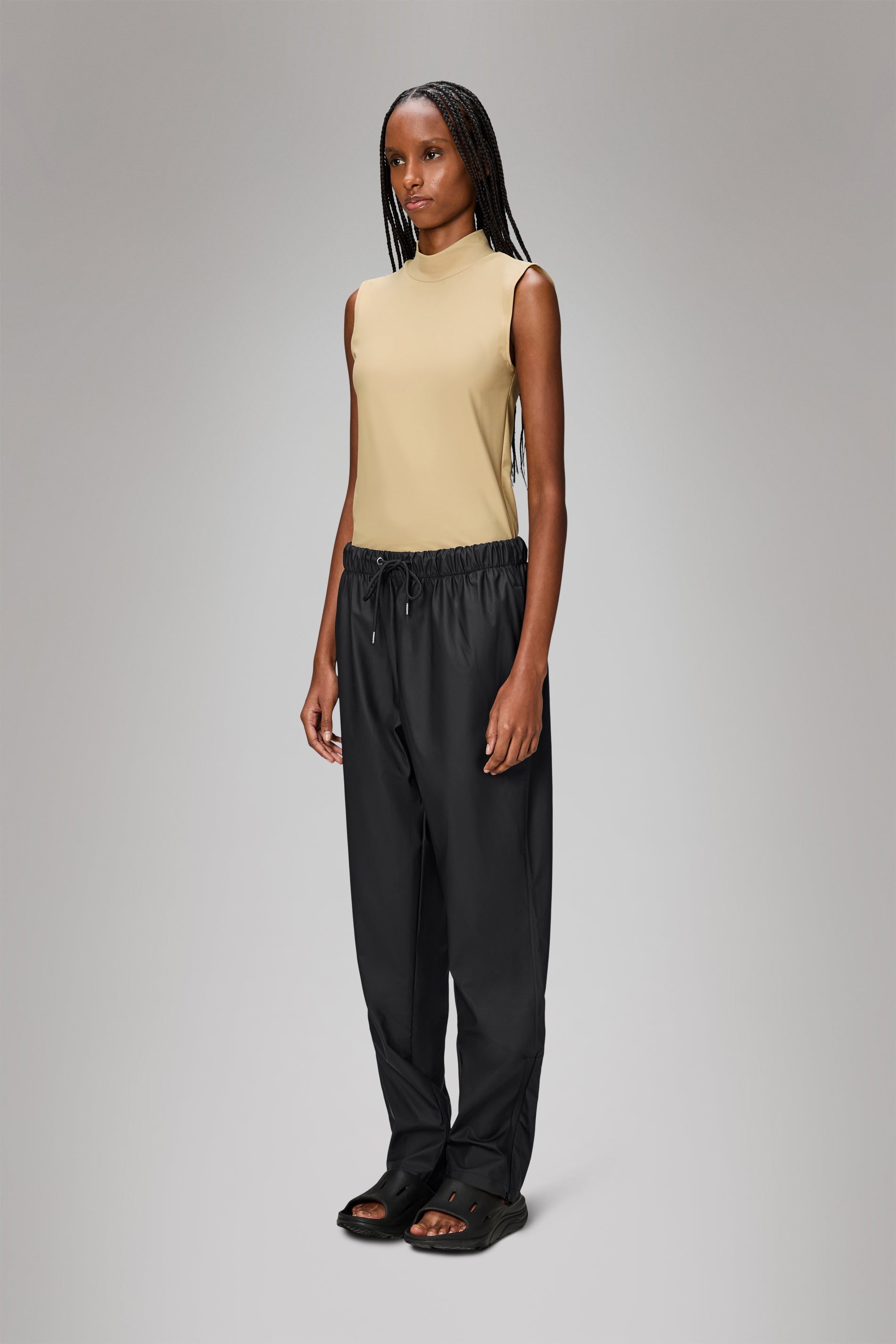 RAINS Rain Pants Slim Black Pants