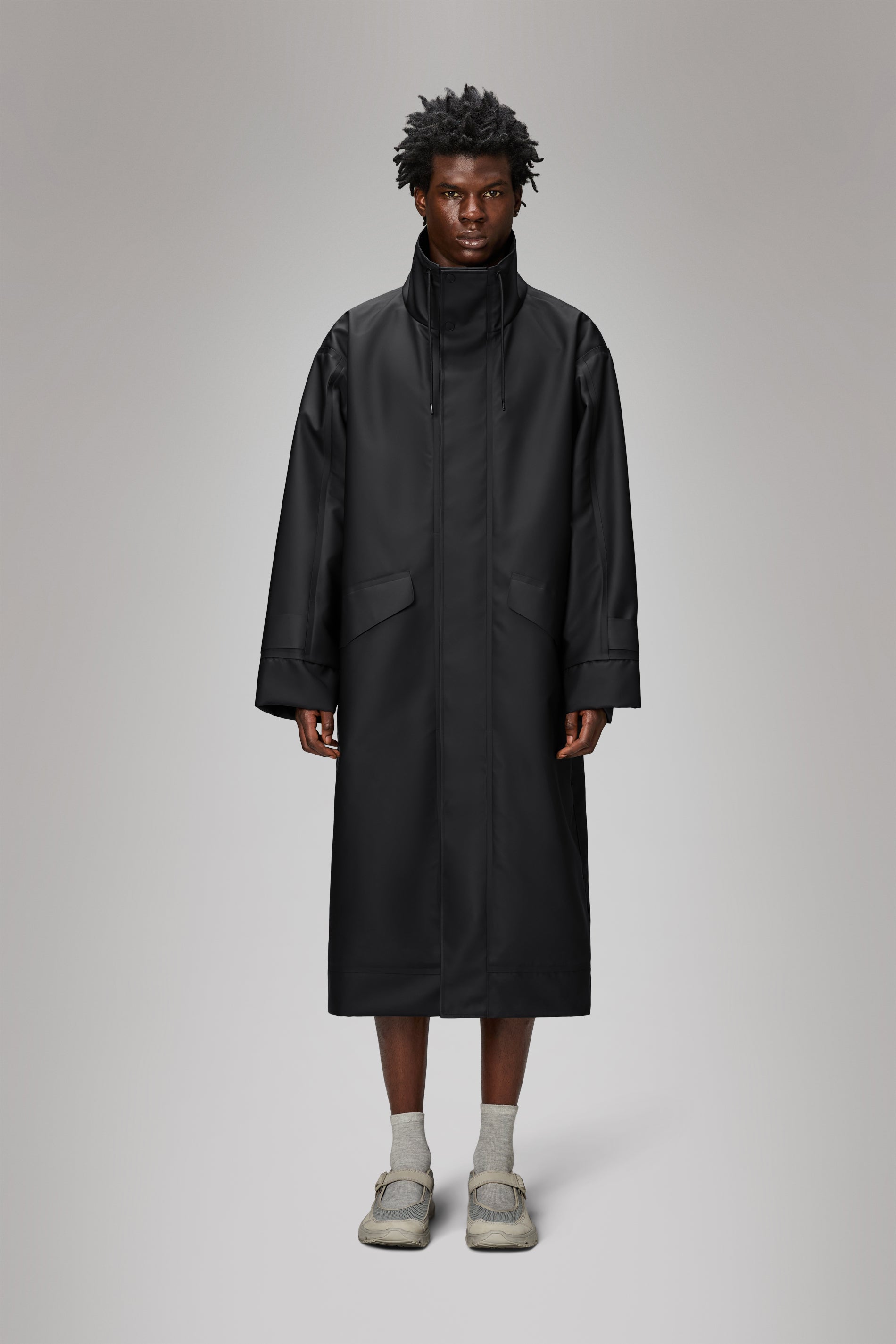 RAINS Vision Longer Jacket Black Jacket