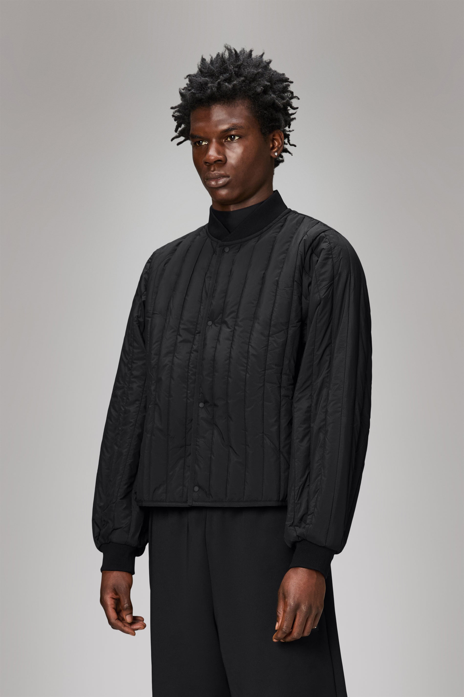 RAINS Banja Liner Bomber W Jacket Black Jacket