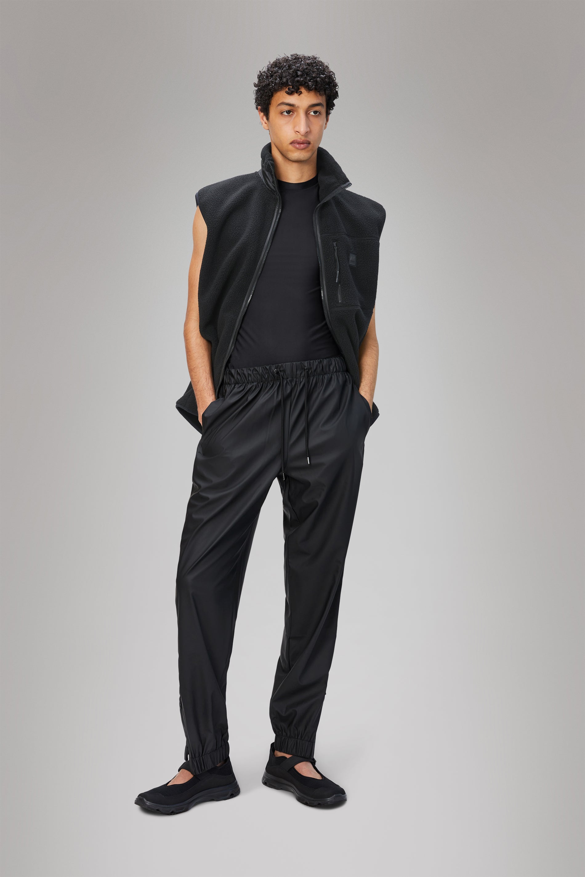 RAINS Rain Pants Regular Black Pants