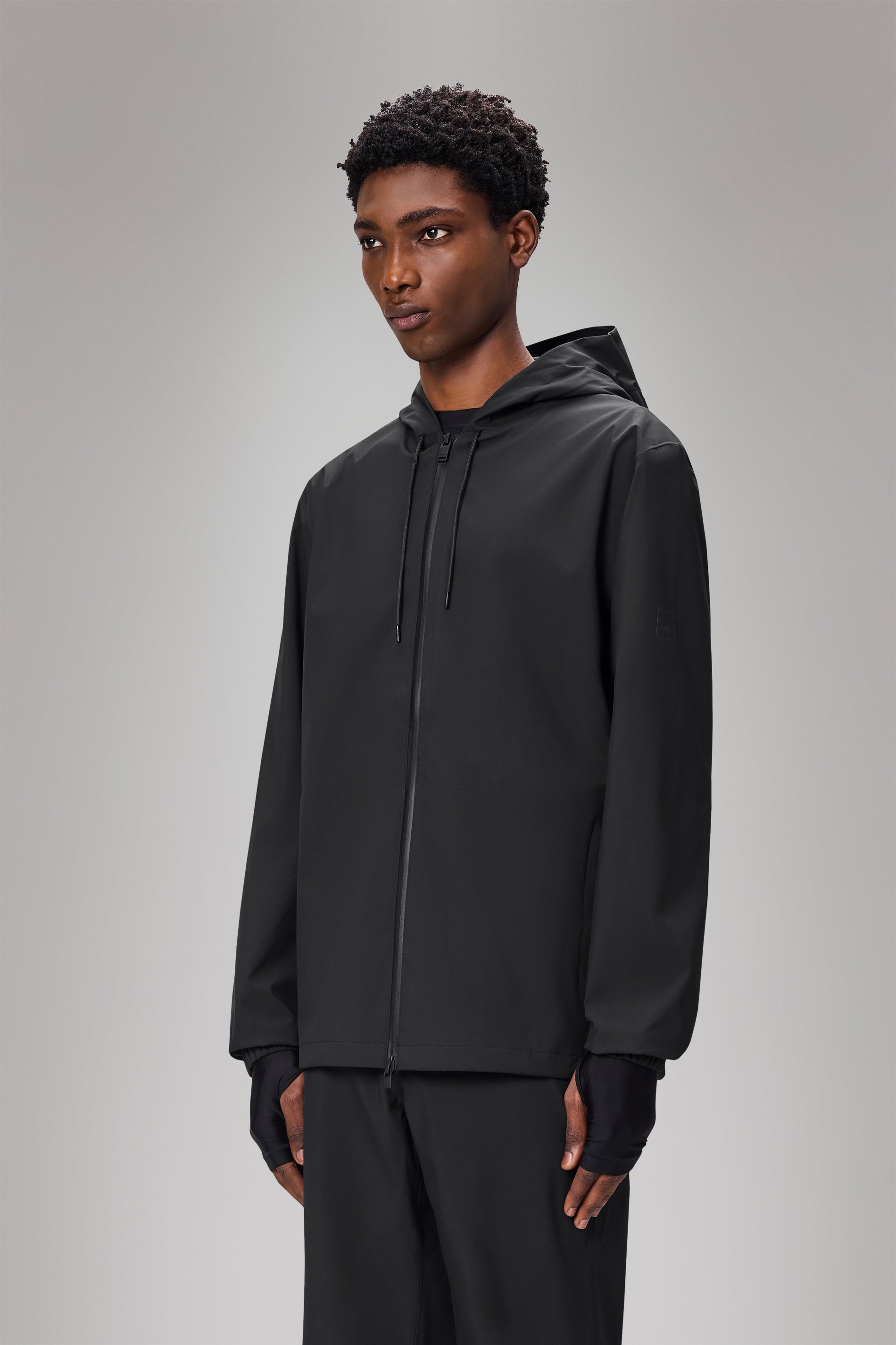 RAINS Suva Hardshell Jacket Black Jacket