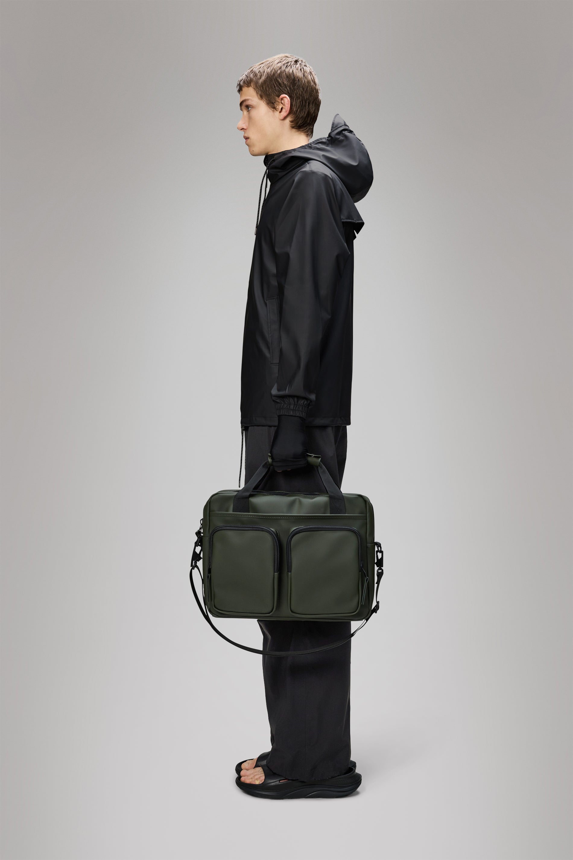 RAINS Texel Tech Bag Green 10L H30 x D9 x W38 cm Laptop bag