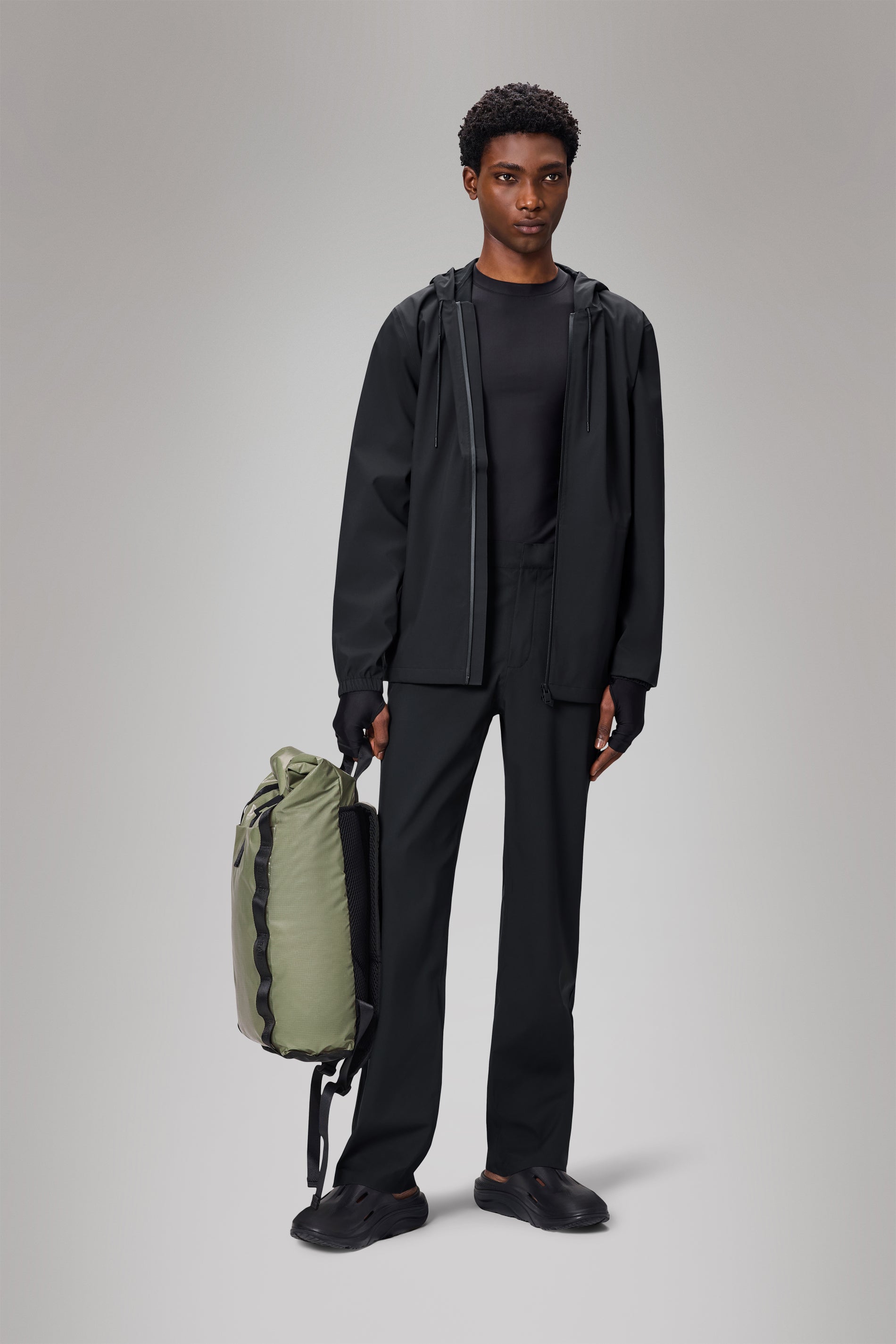 RAINS Suva Hardshell Jacket Black Jacket
