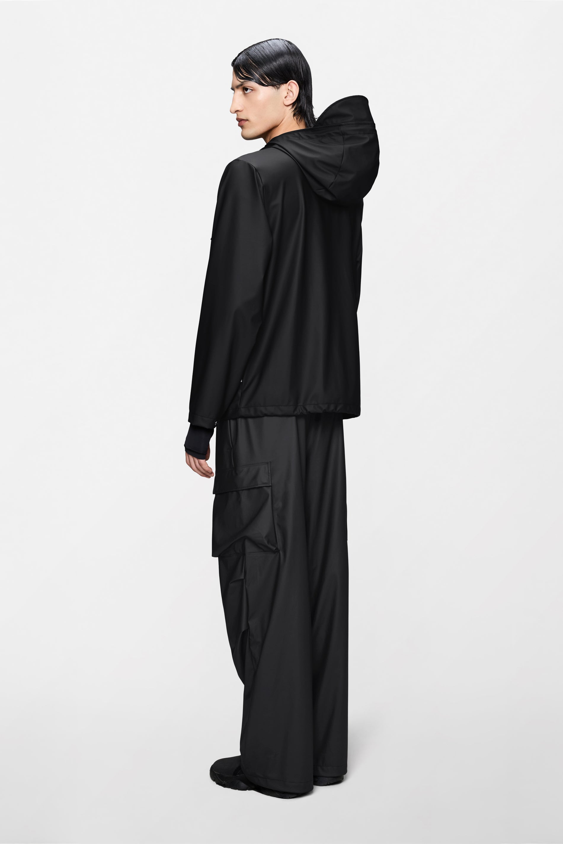 RAINS Pocket Jacket Black Jacket