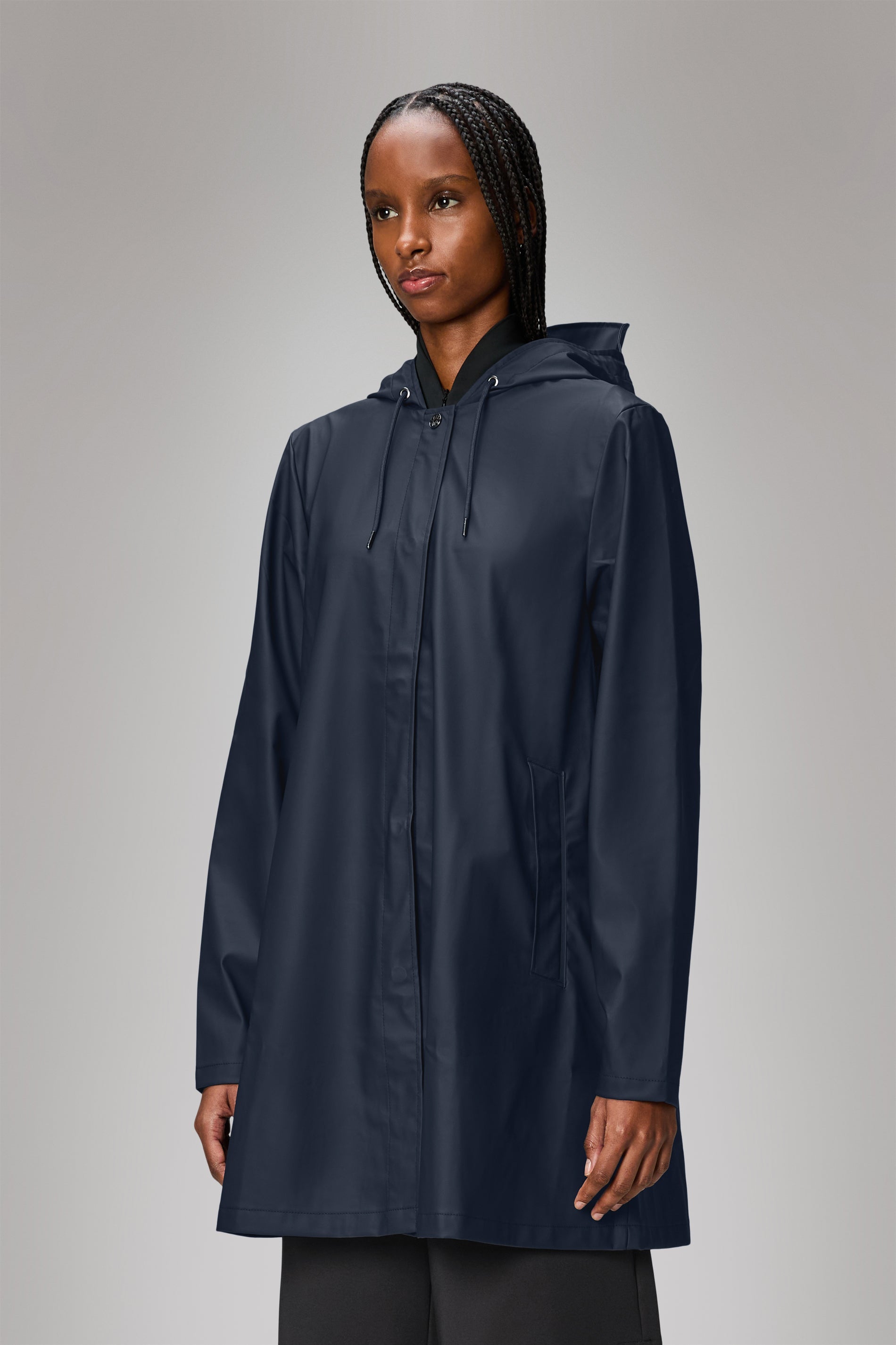 RAINS A-line W Jacket Navy Jacket