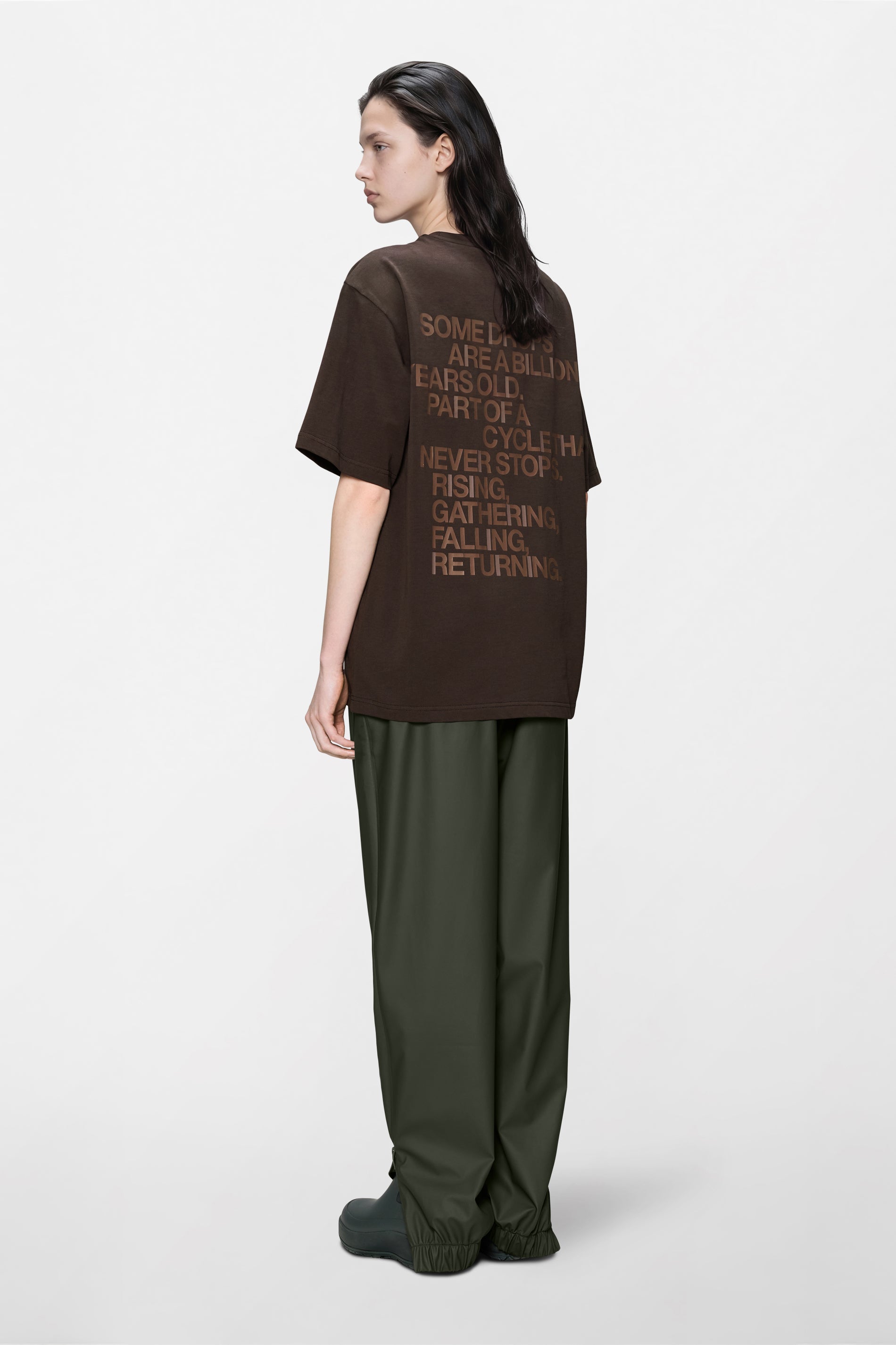 RAINS Classic T-shirt Rains Bark Short Sleeve