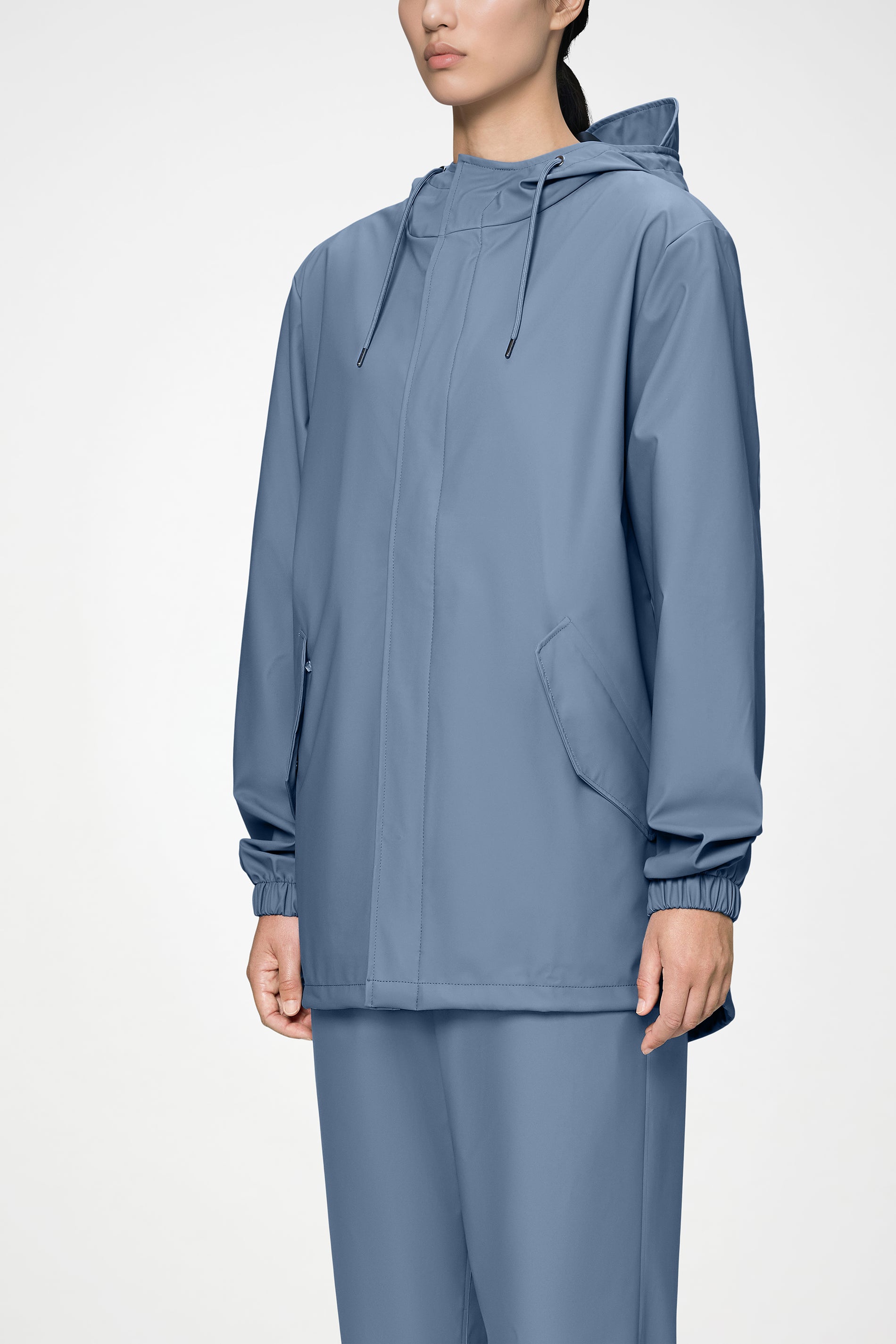 RAINS Fishtail Jacket Blue Dusk Jacket