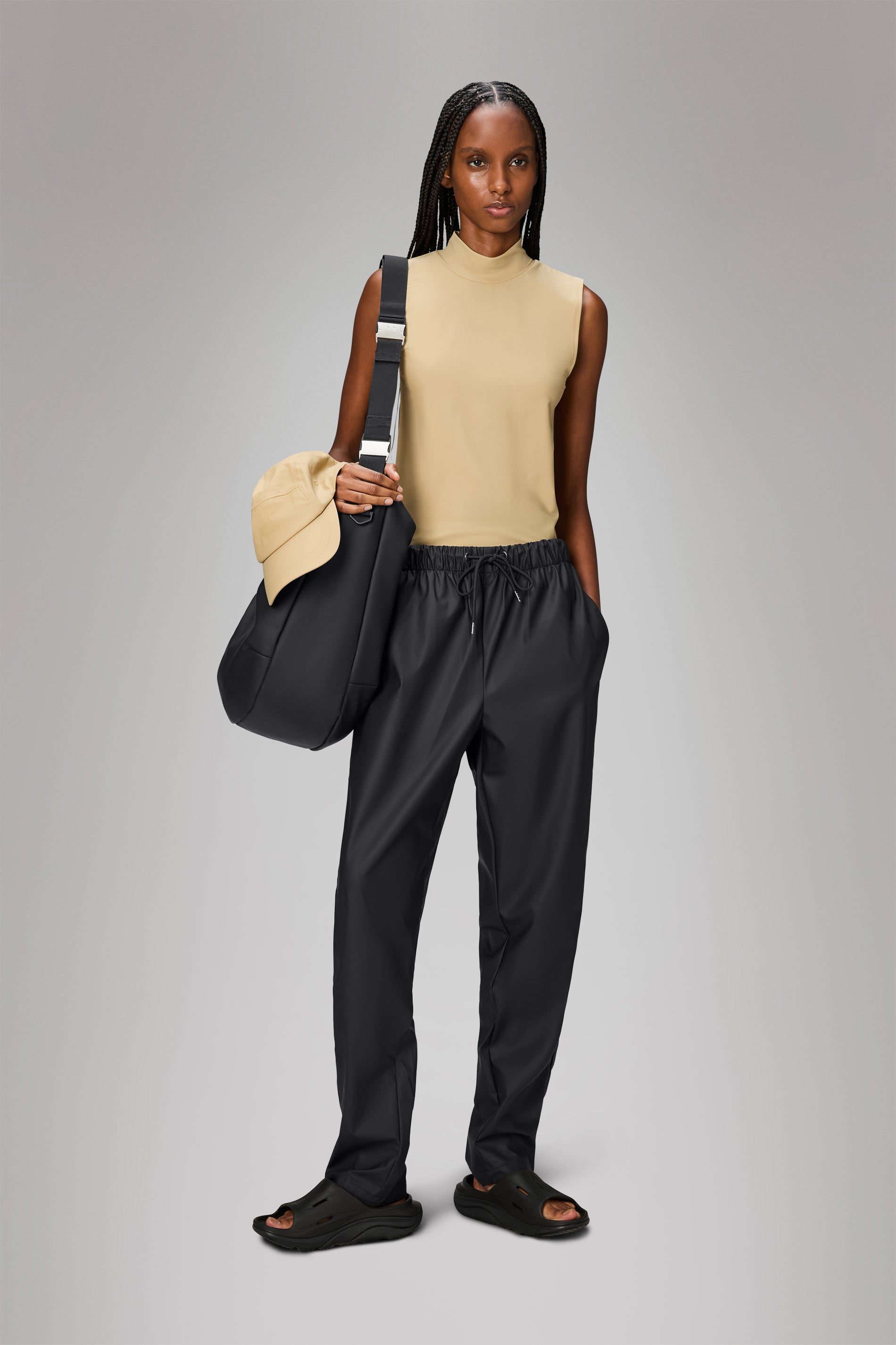 RAINS Rain Pants Slim Black Pants