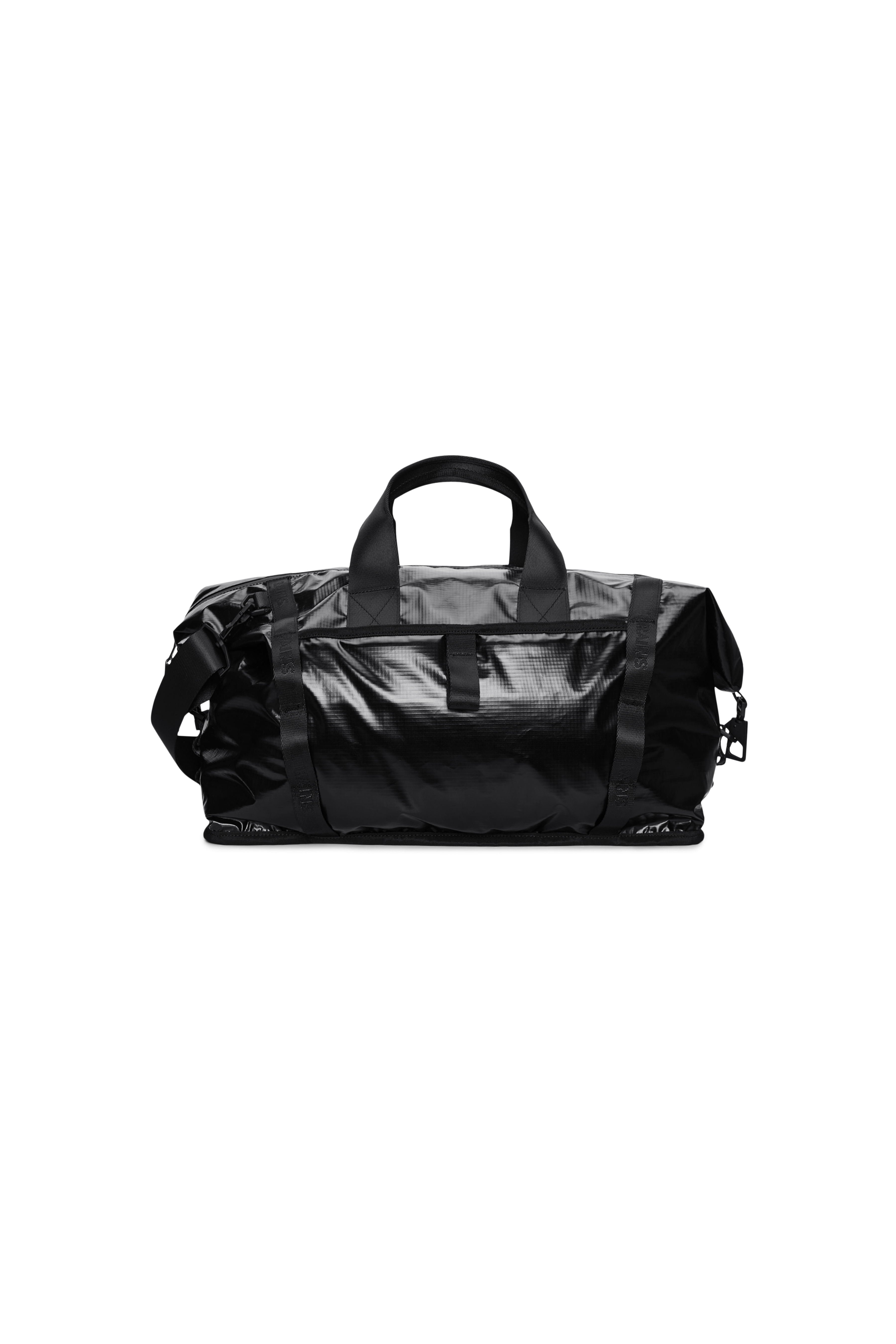 RAINS Sibu Weekend Bag Black 44L H29 x D26 x W58.50 cm Weekender