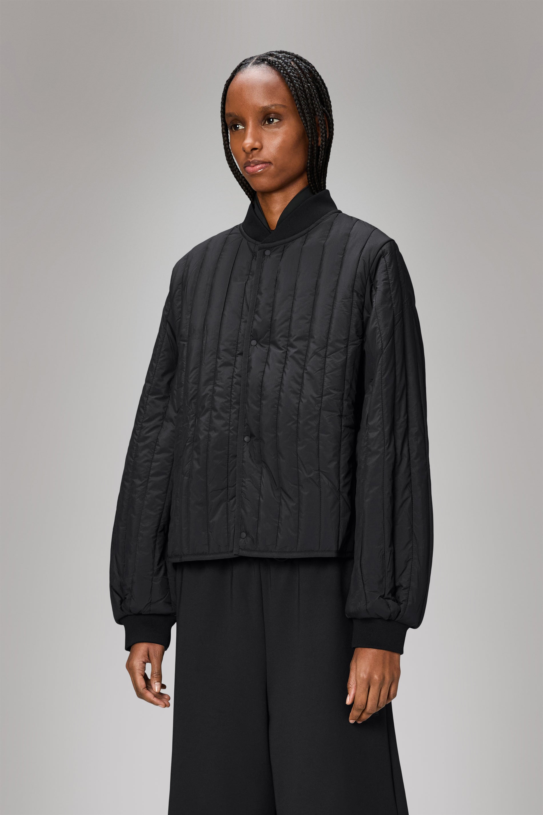 RAINS Banja Liner Bomber W Jacket Black Jacket