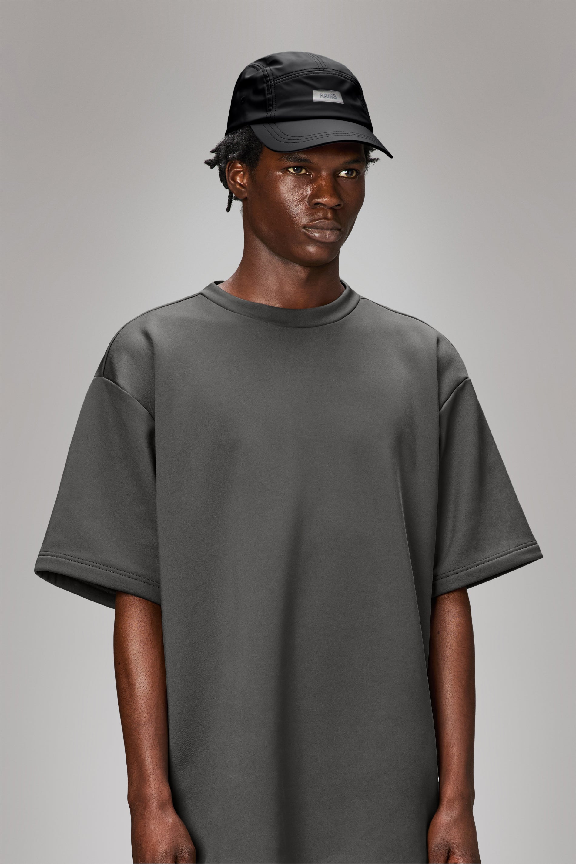 RAINS 5 Panel Cap Black Headwear