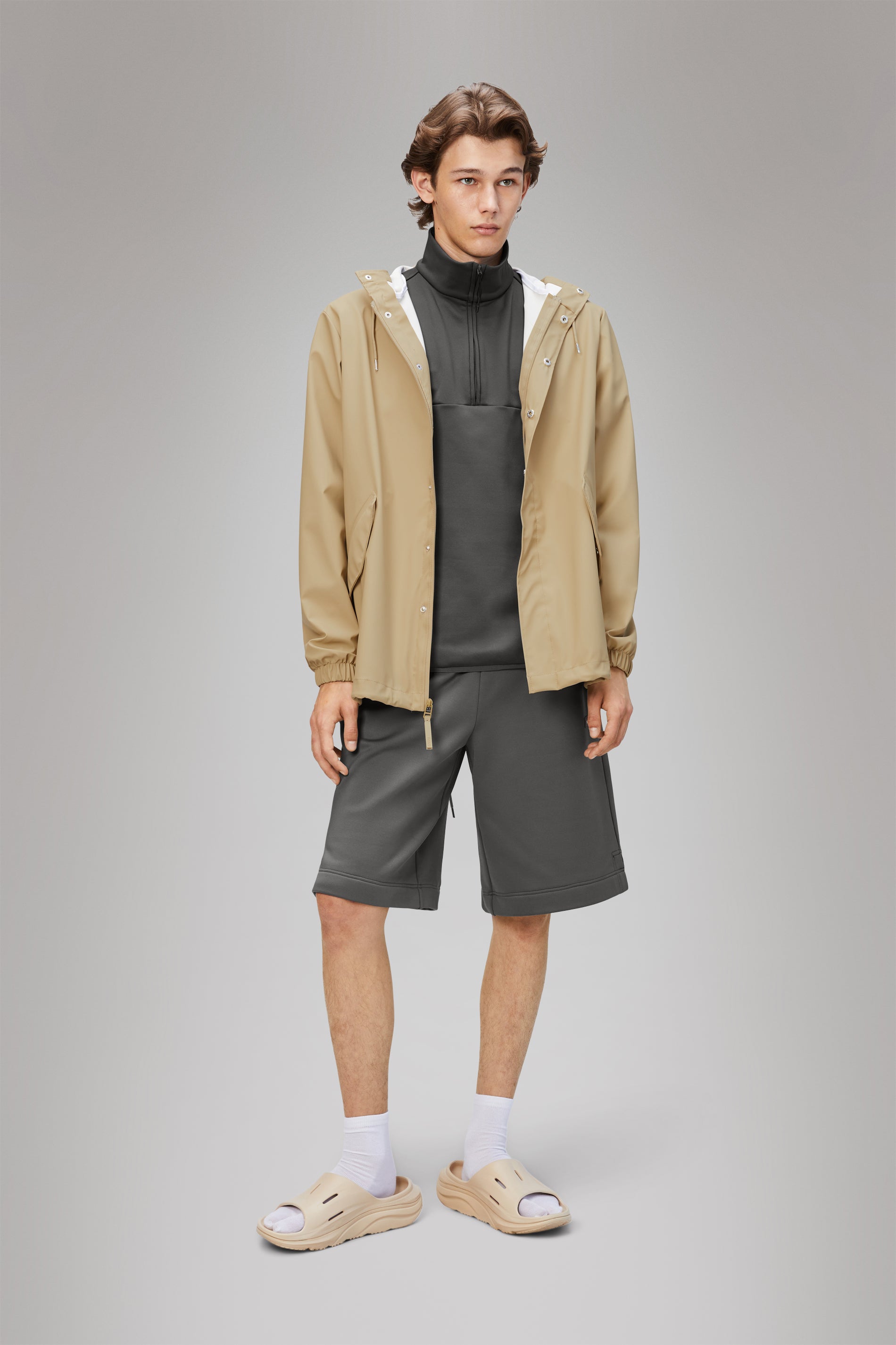 Rains Fishtail Jacket Sand Jacket