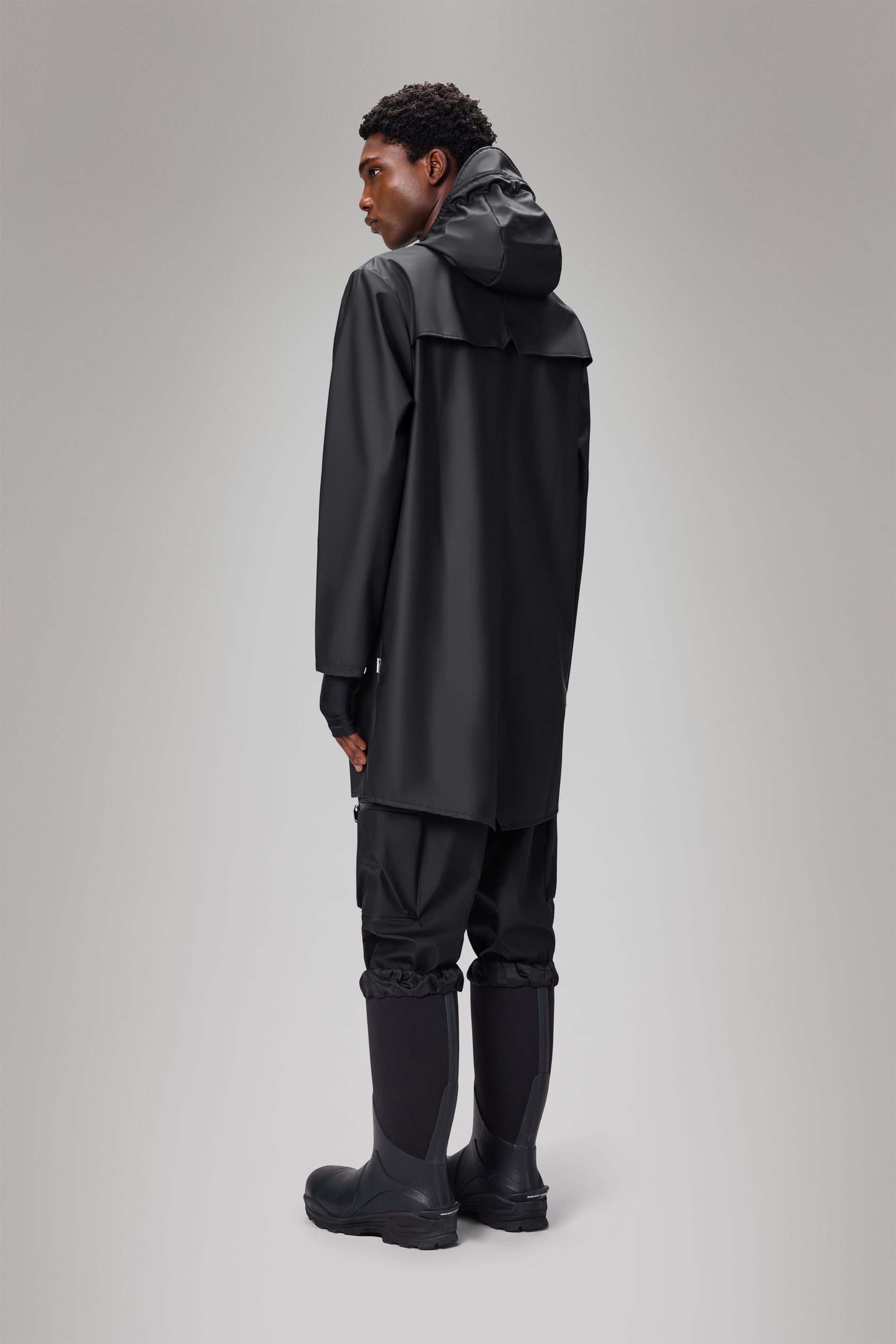 RAINS Long Jacket Black Jacket