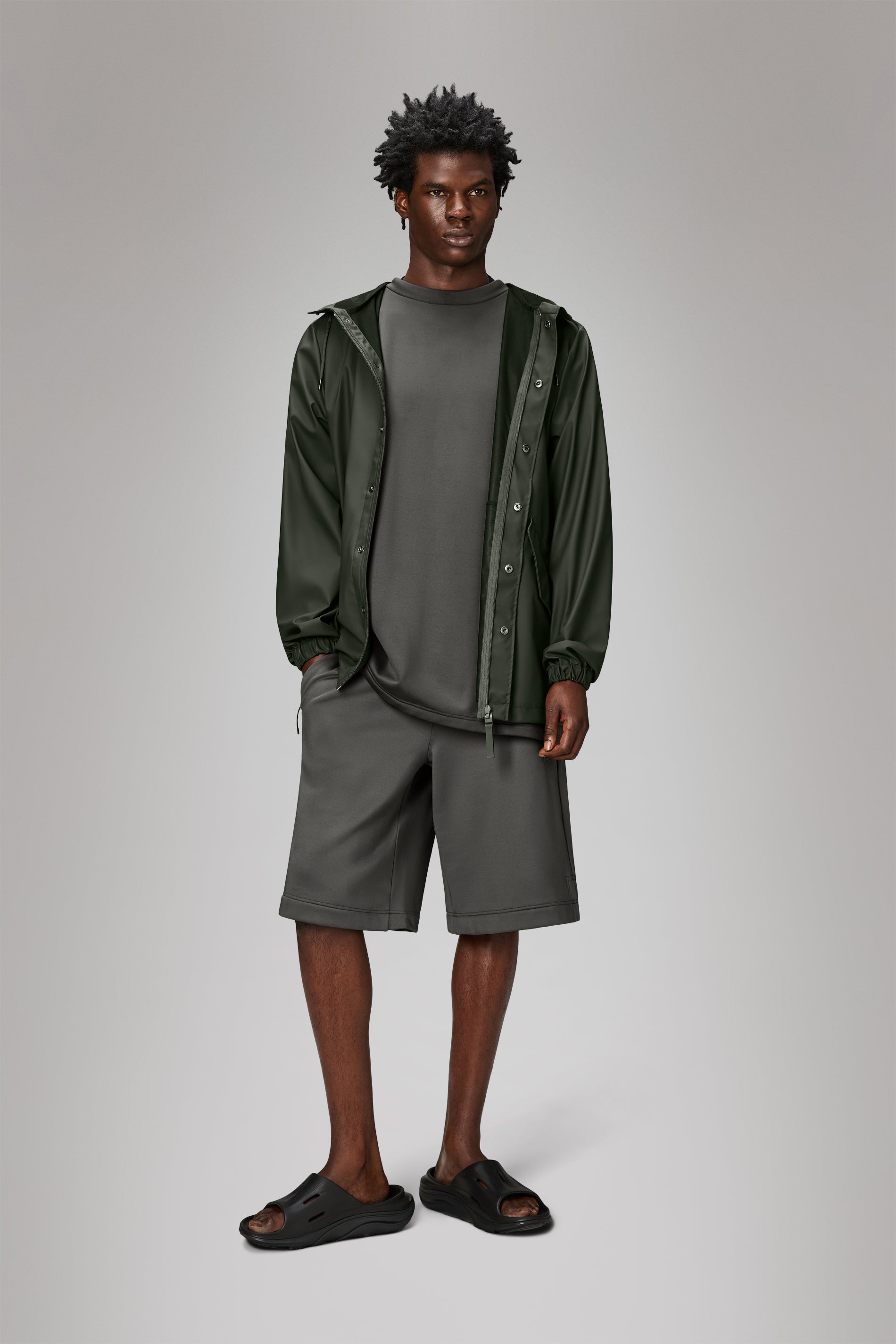 Rains Fishtail Jacket Green Jacket