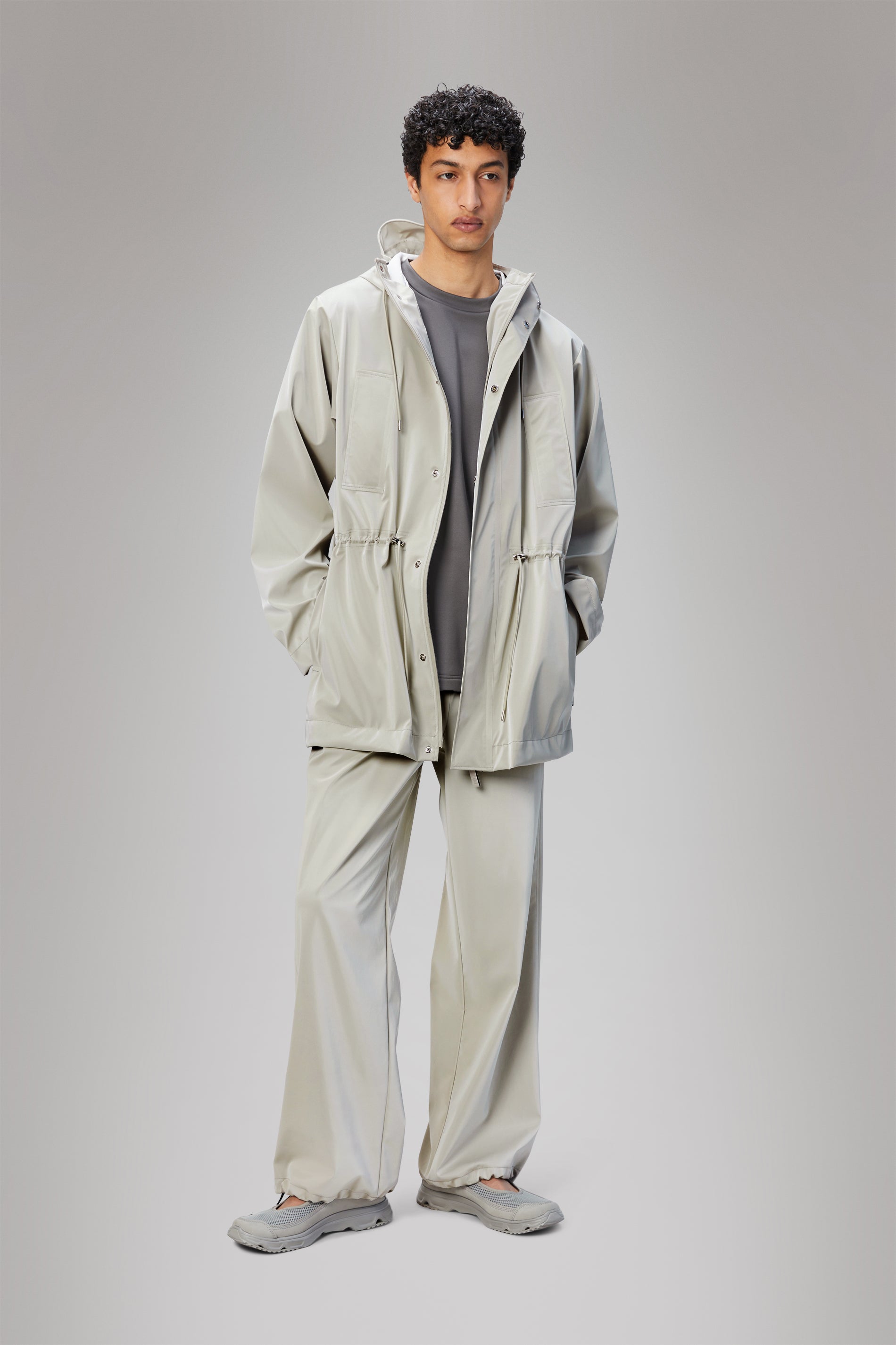 RAINS Bold Long Jacket Matrix Jacket