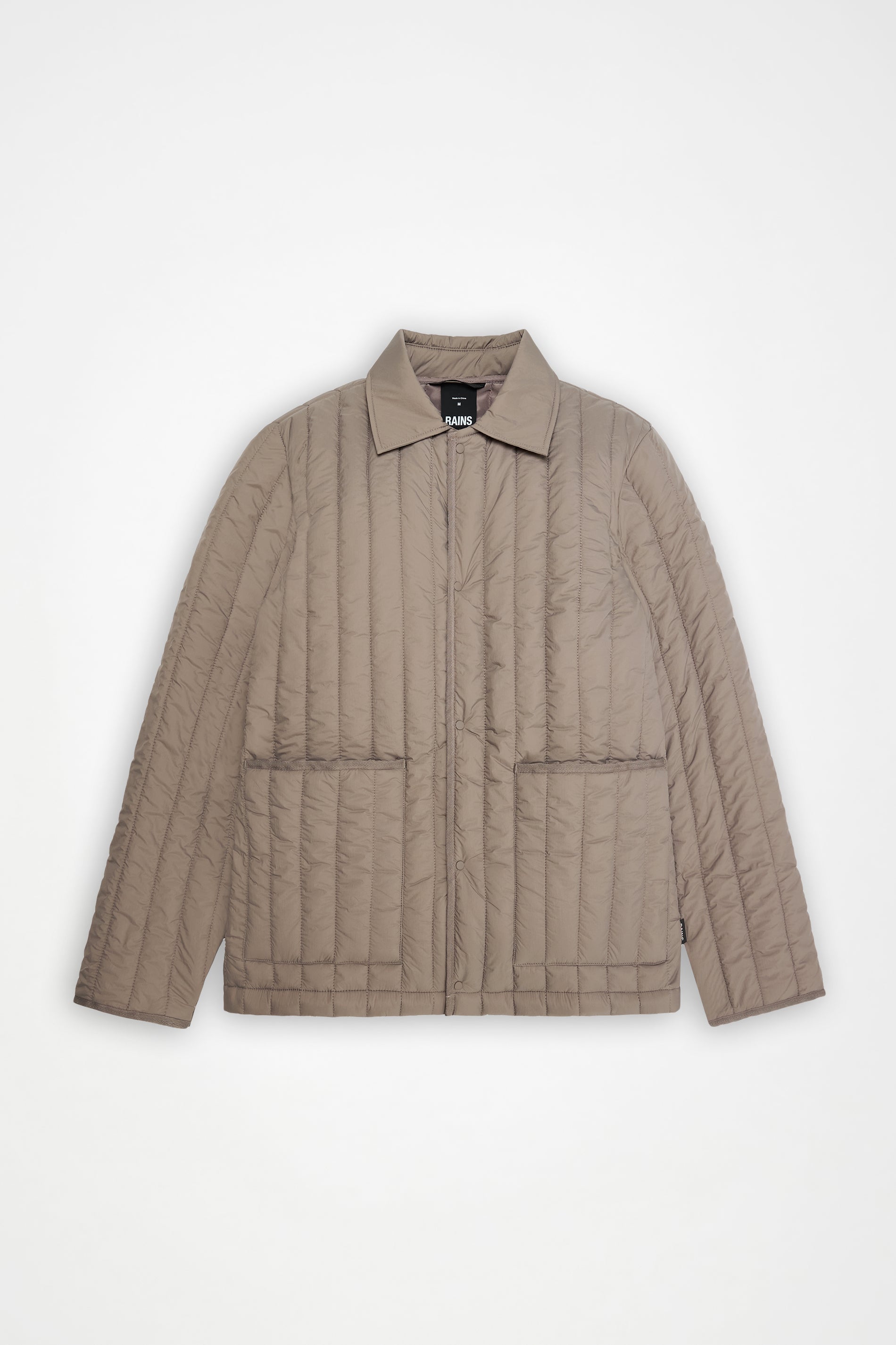 RAINS Banja Liner Overshirt Cinder Long Sleeve