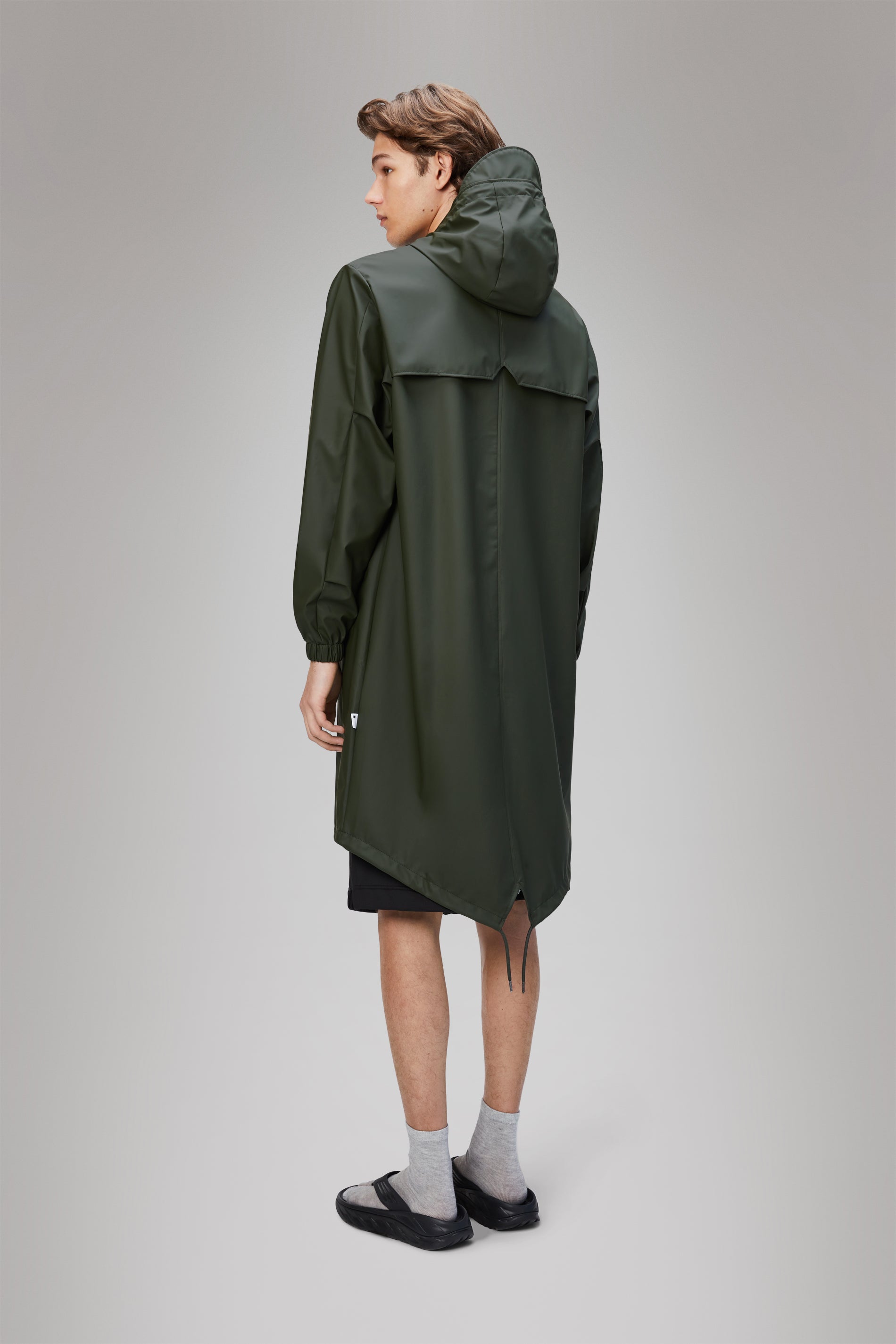 RAINS Fishtail Parka Green Jacket