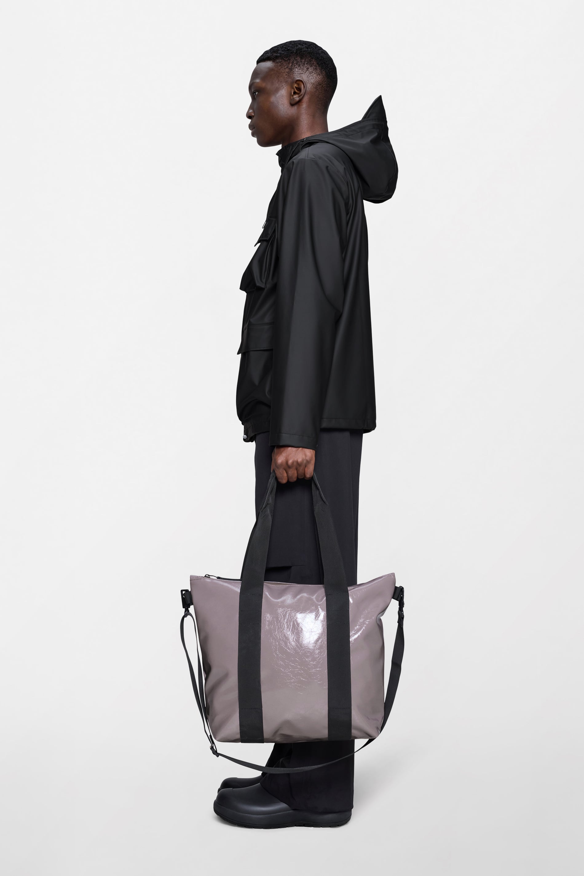 RAINS Tote Bag Mini Cinder Glaze Tote