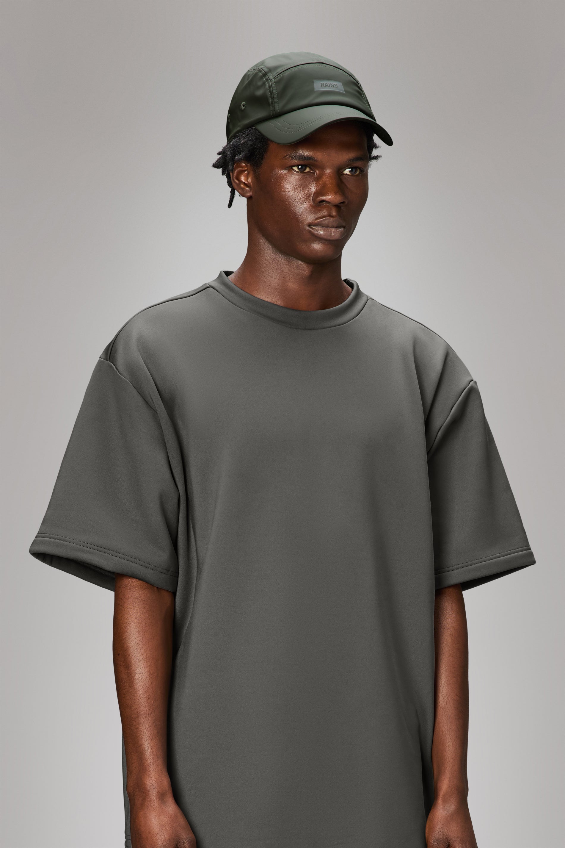 RAINS 5 Panel Cap Green Headwear