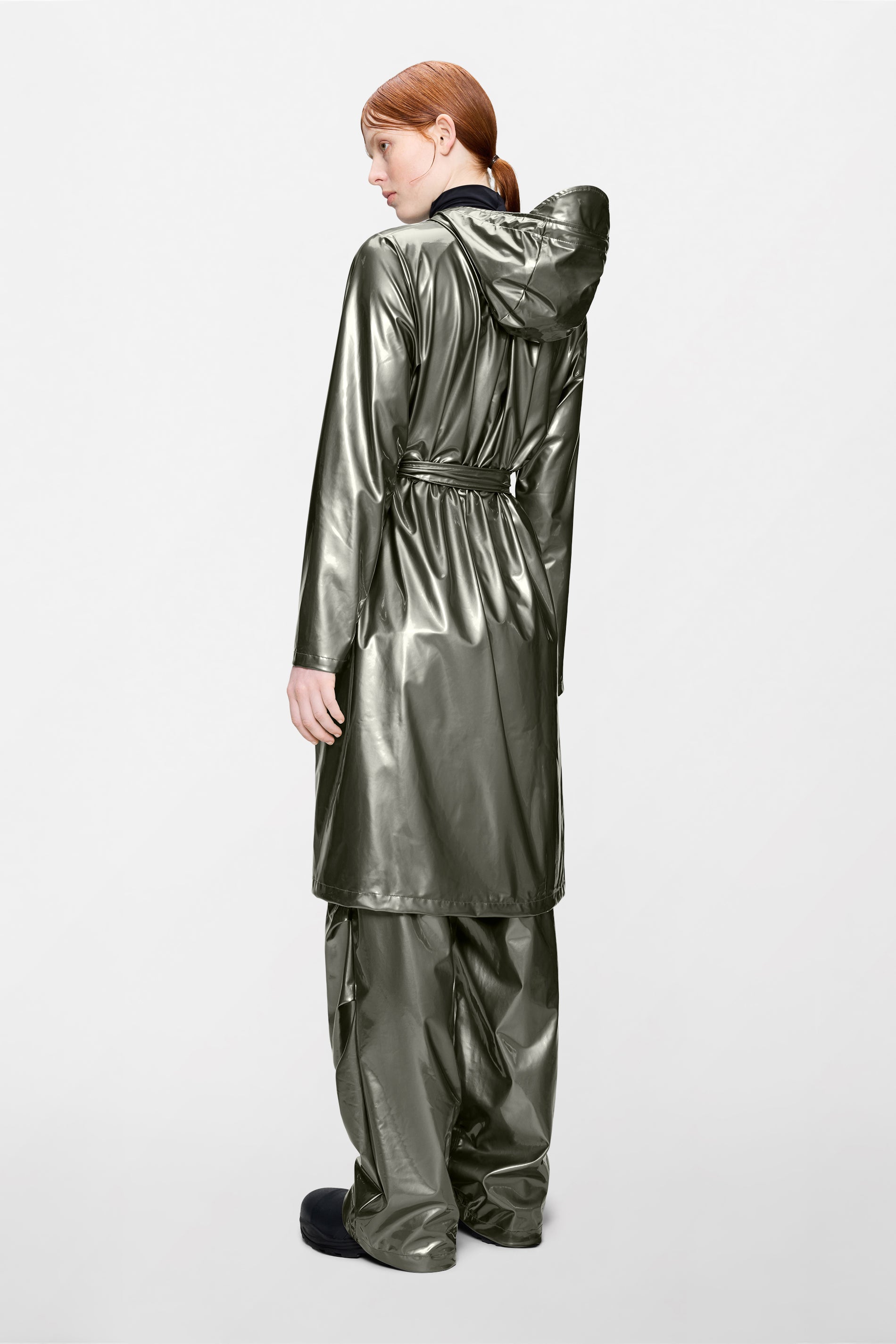 RAINS A-Line Longer W Jacket Raven Jacket